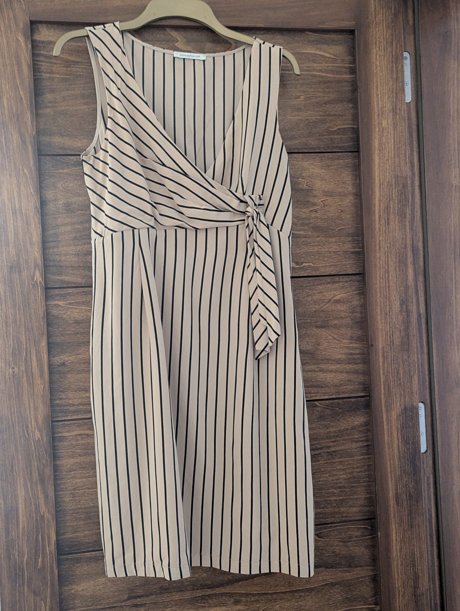 Cream & Black Pinstripe Wrap Knot Mini Dress – Lulu's Closet