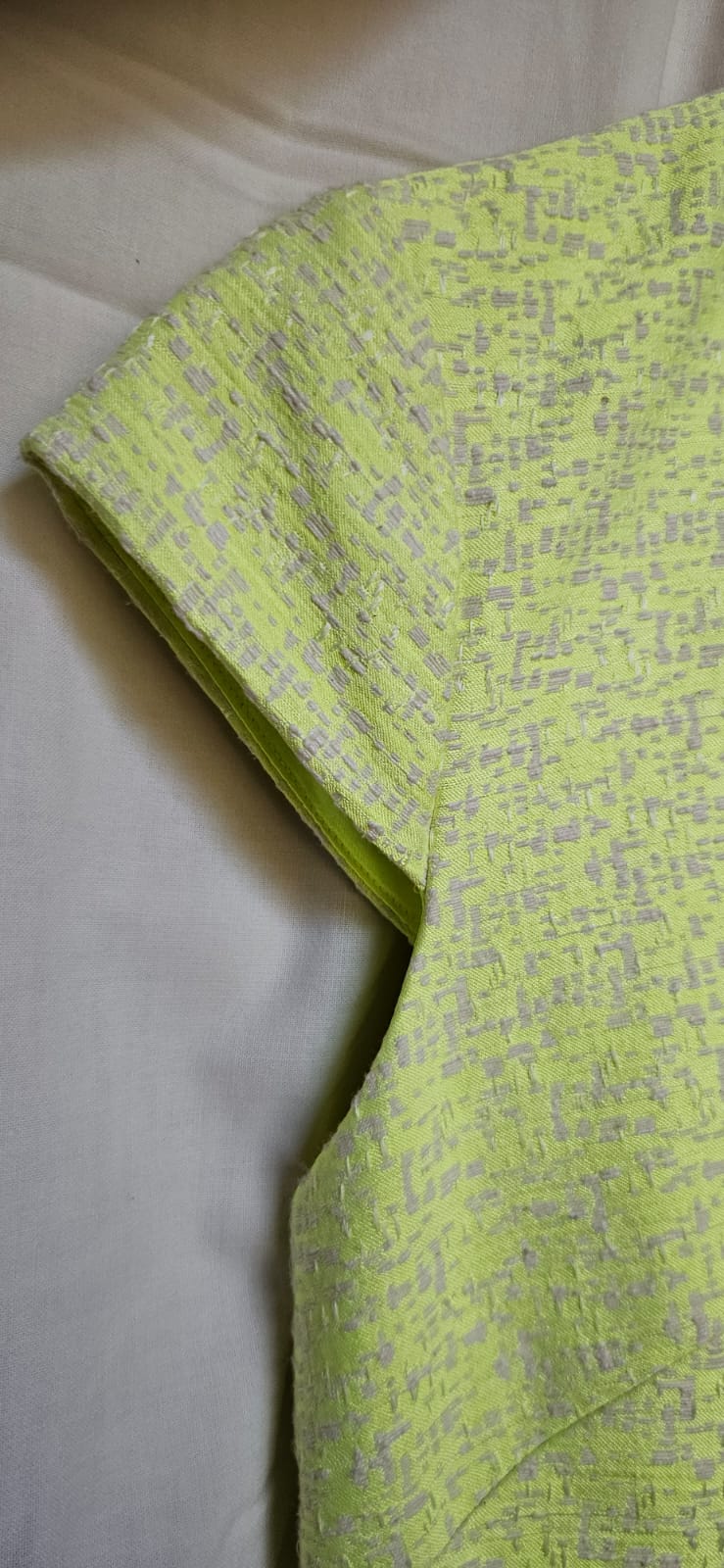 Ted Baker playsuit cap sleeve and fabric detail