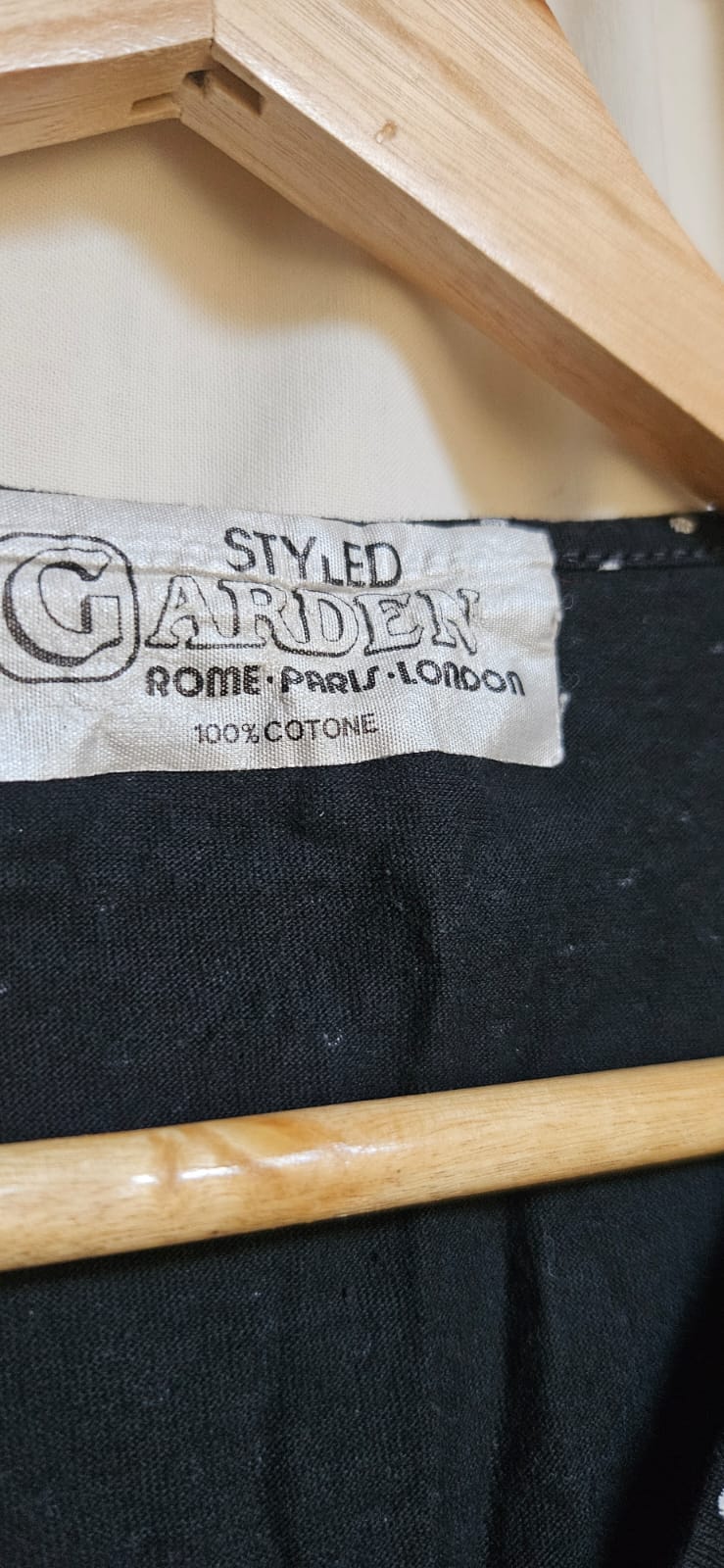 Styled Garden Rome Paris London label - 100% Cotone