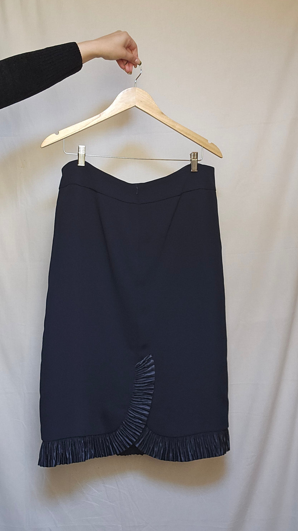 Luisa Spagnoli Navy Pencil Skirt