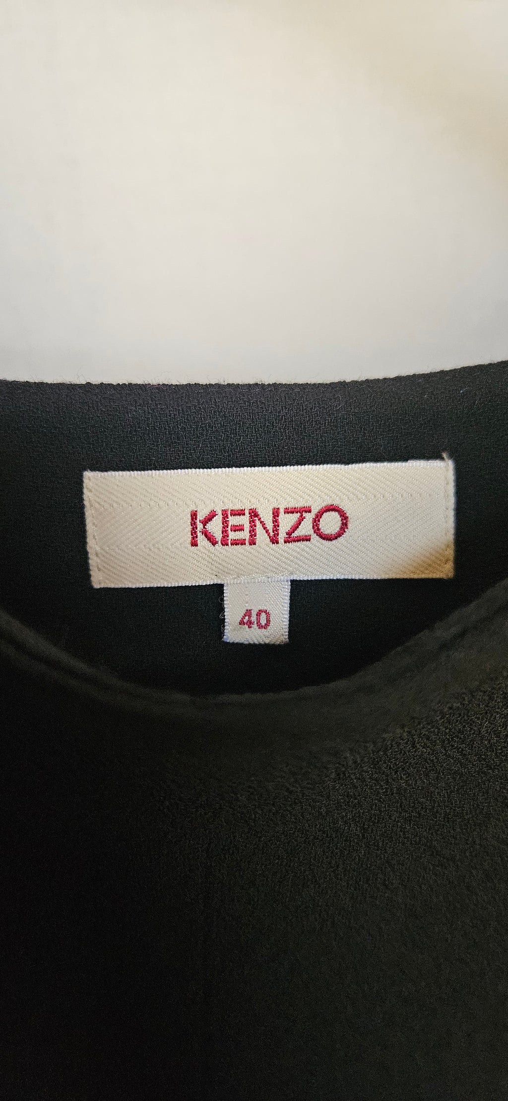 Kenzo Black Pleated Midi Skirt