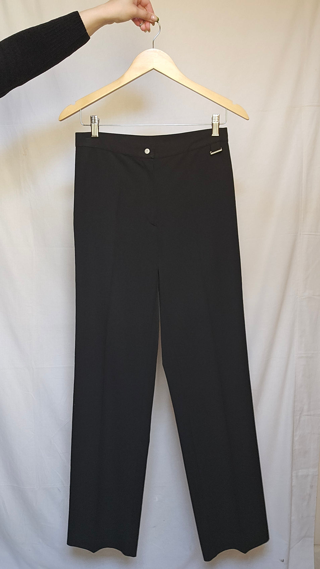 Trussardi Jeans Black Straight-Leg Trousers