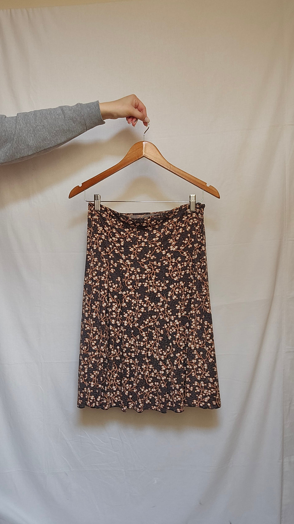 MAX&Co. Active Floral Vine Midi Skirt