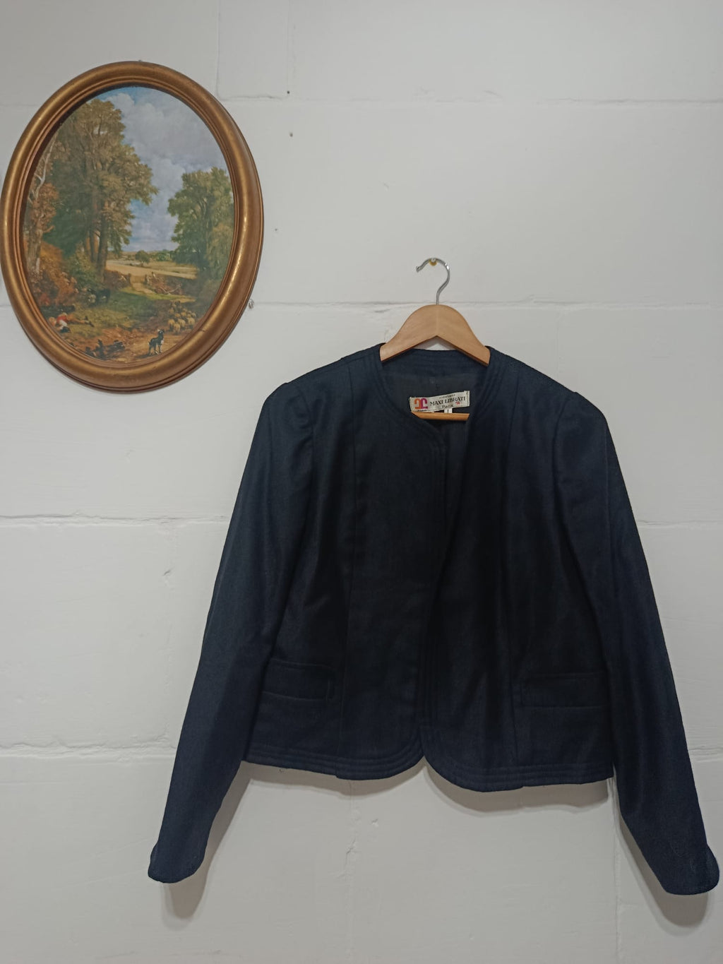 Vintage Maxi Librati Paris Black Blazer Jacket