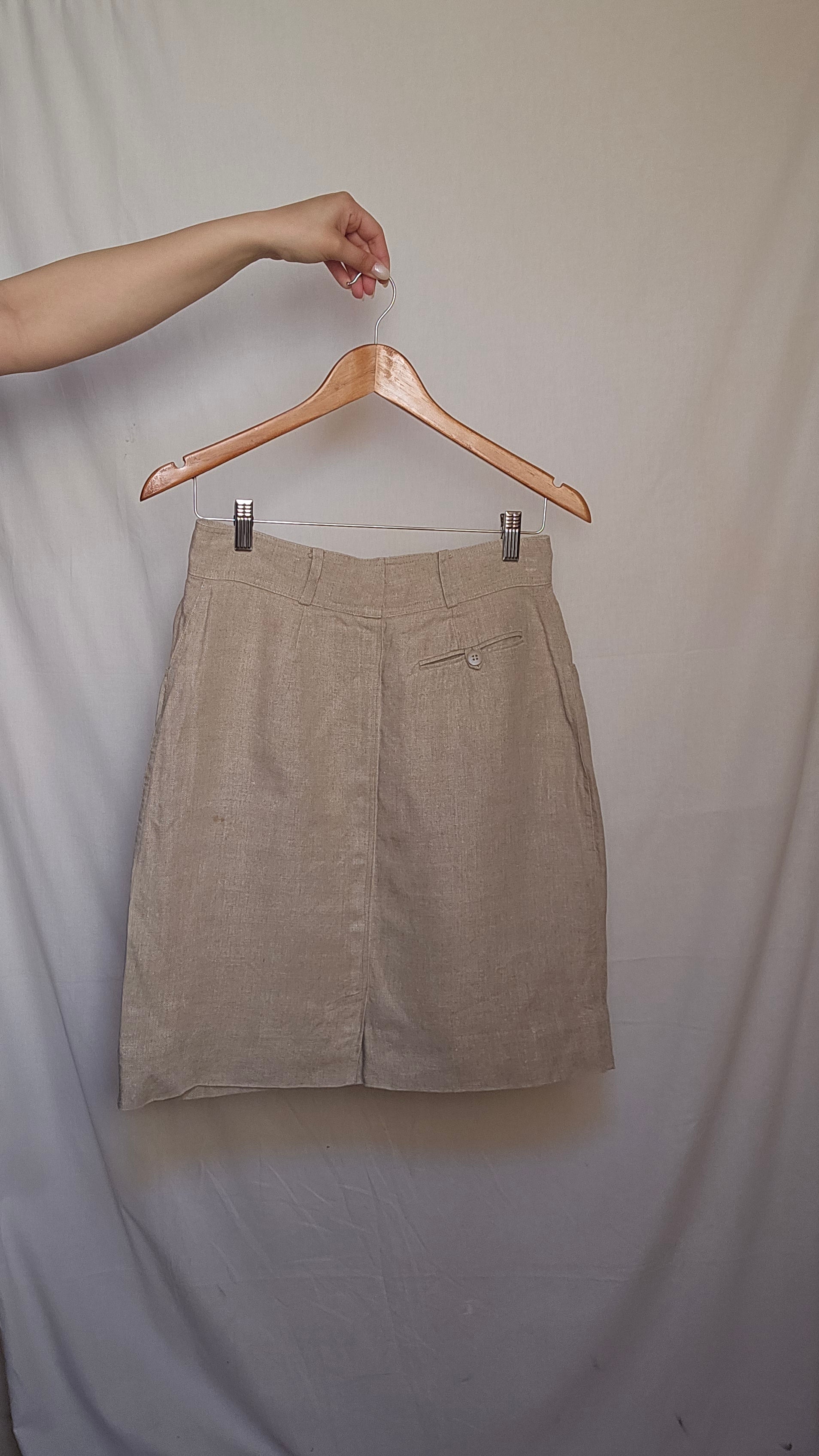 Penny Black Pure Linen High-Waisted Mini Skirt