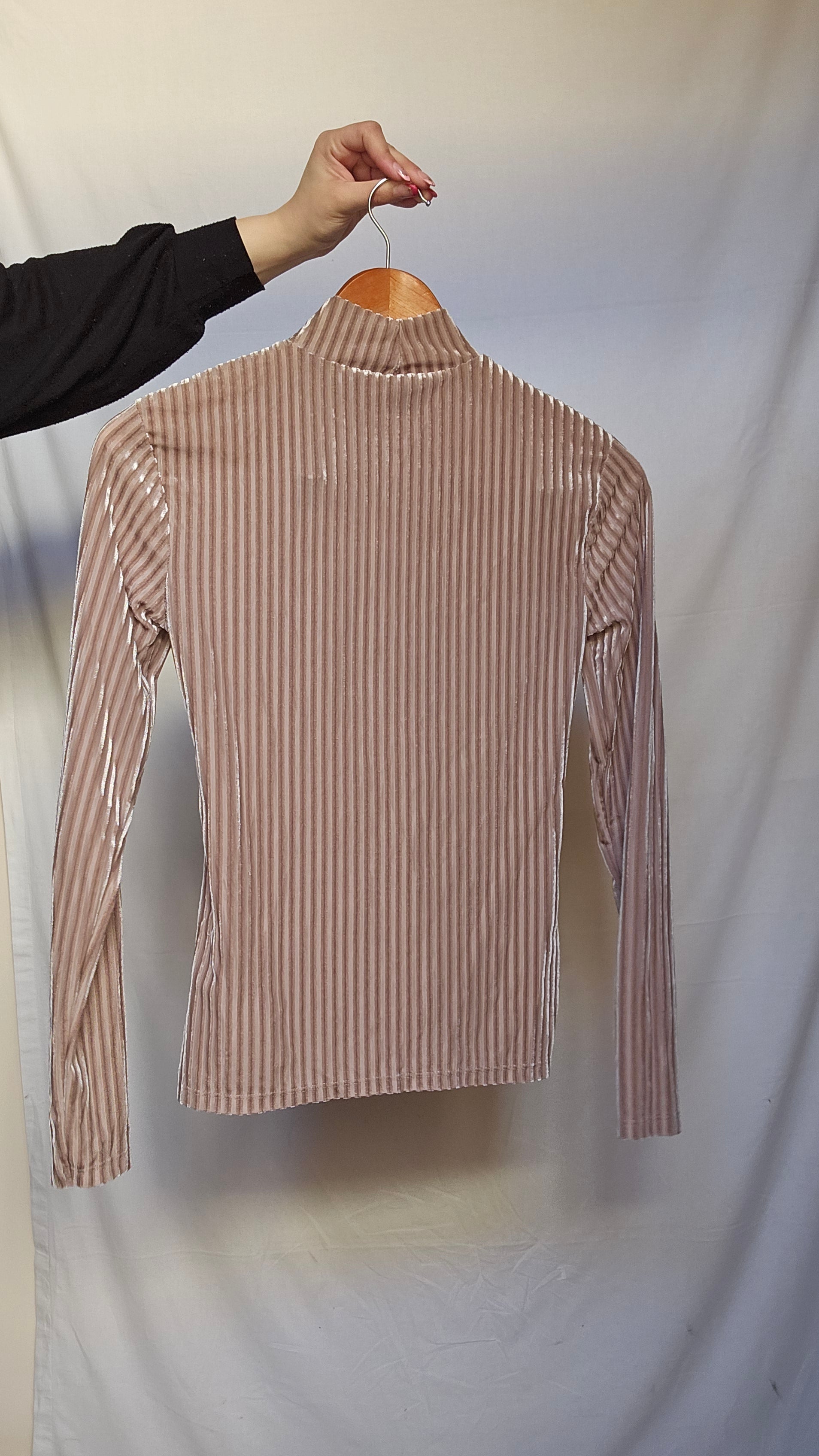 Ribbed Turtleneck Top