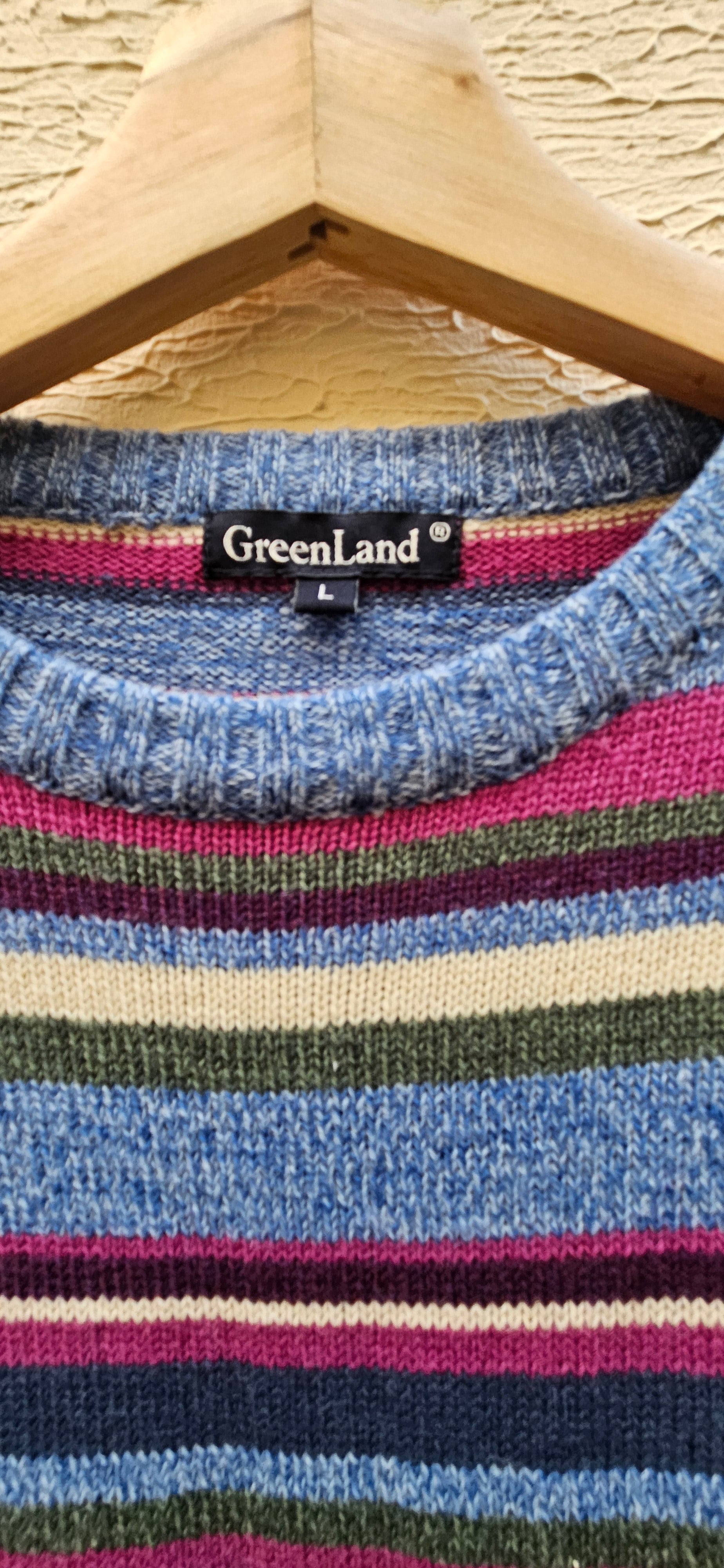 Vintage Colourful Striped Knit Sweater