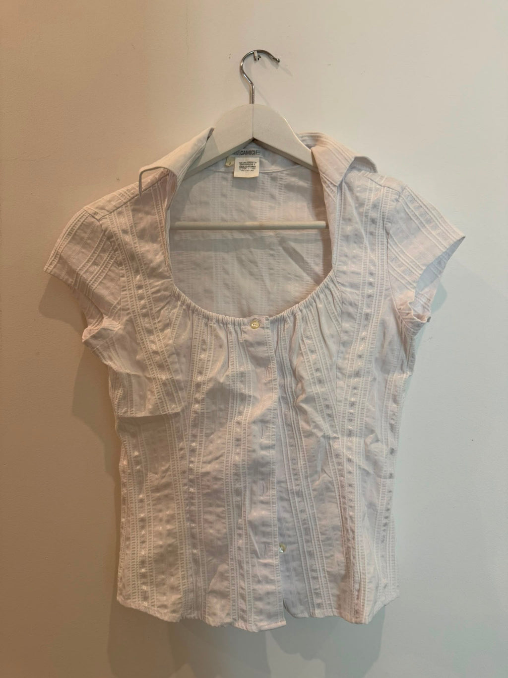 Nara Camicie White Pintuck Blouse — Poppy's Closet