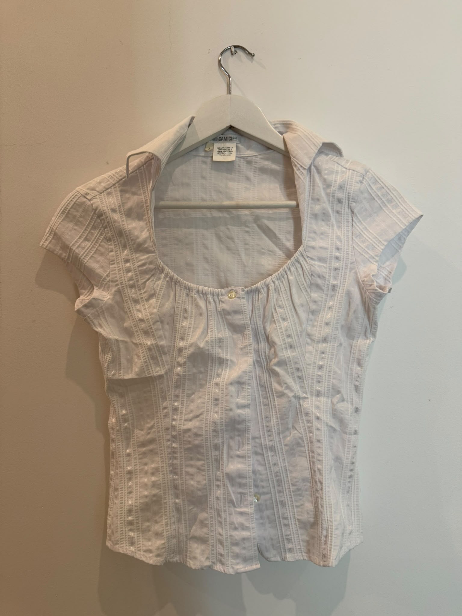 Nara Camicie White Pintuck Blouse — Poppy's Closet