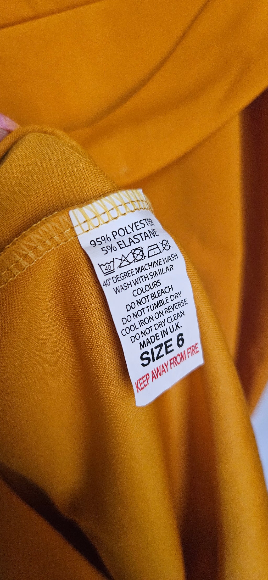 Mustard Button Dress