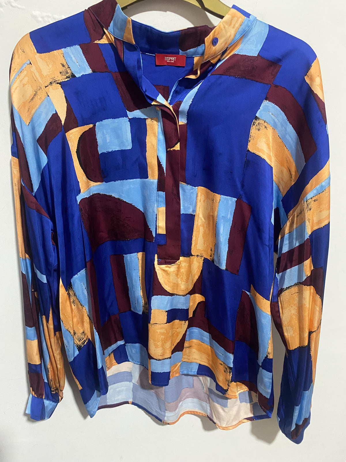 Esprit Geometric Blouse - Ella's Closet