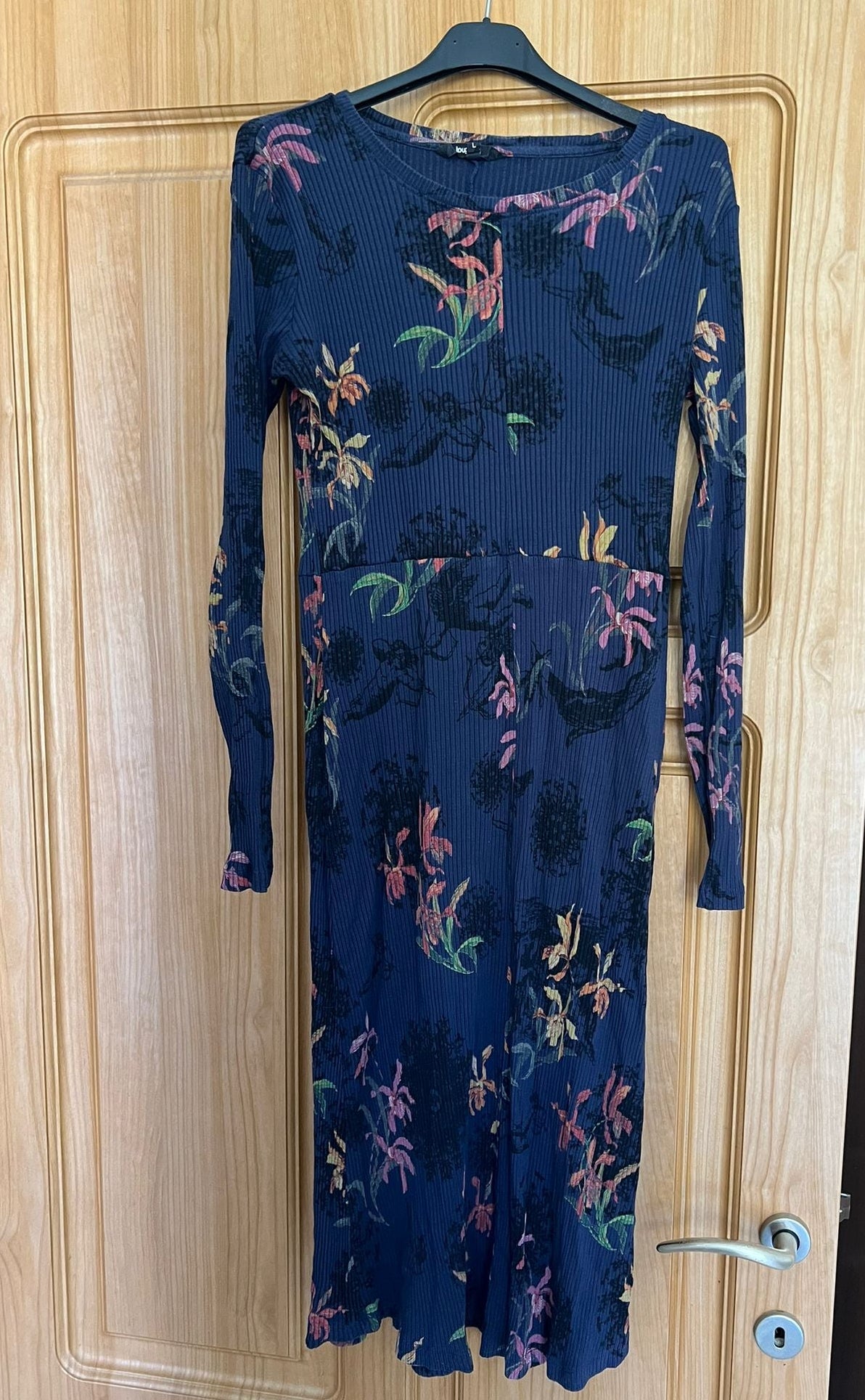 Desigual Floral Ribbed Midi Dress – Mireille's Closet
