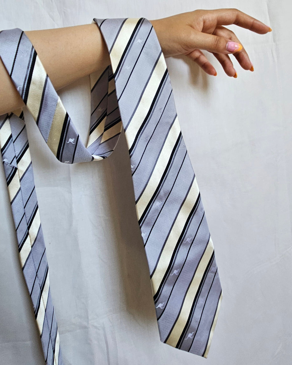Vintage Kangaroo Stripe Tie