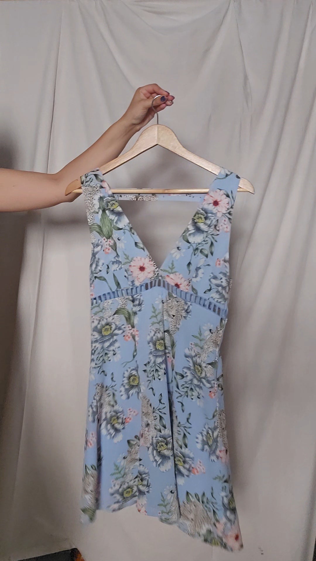 Light Blue Floral Dress