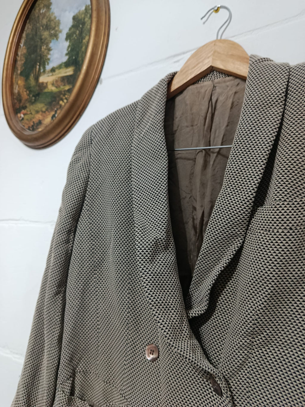 Vintage Brown Double-Breasted Blazer