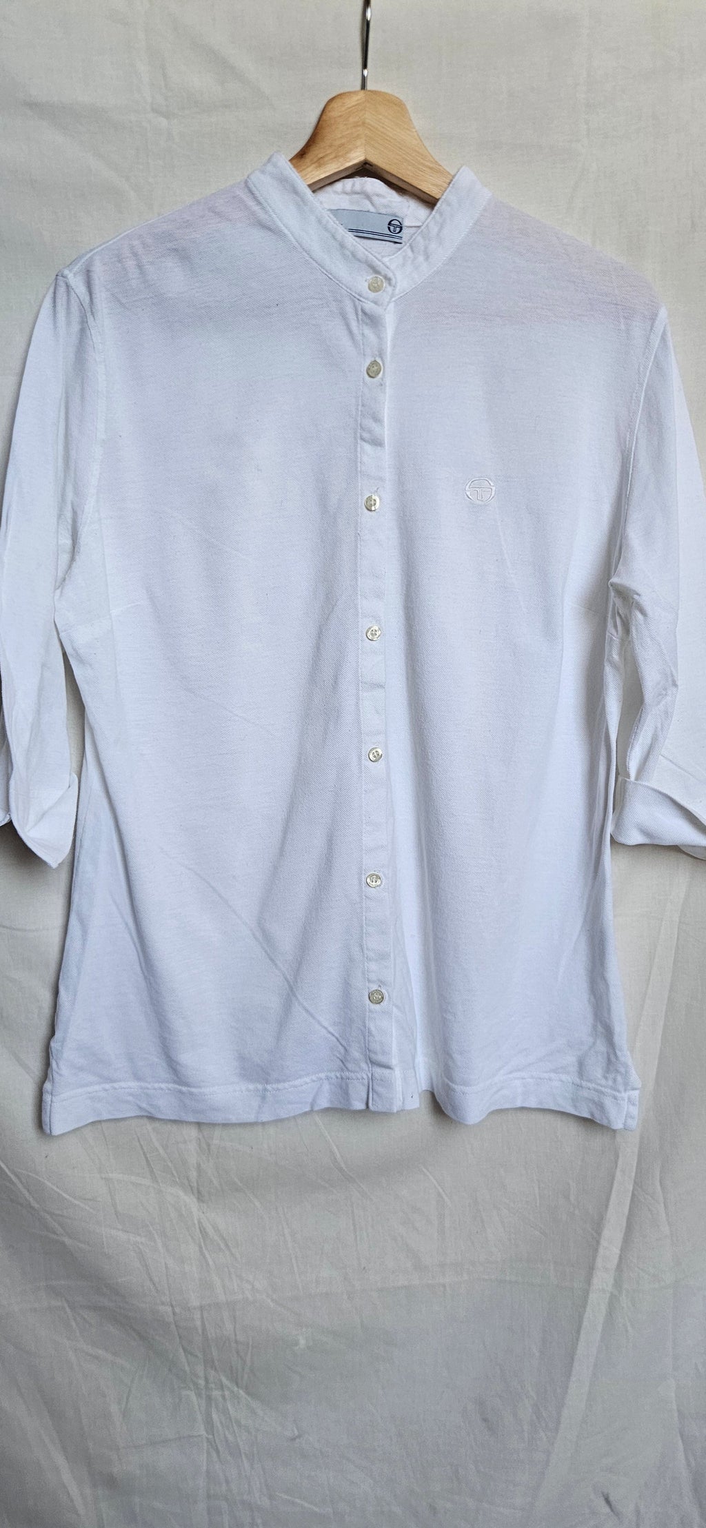 Sergio Tacchini Chinese Collar Shirt - Size XS-S