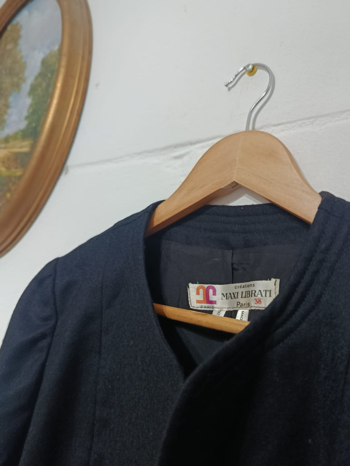Vintage Maxi Librati Paris Black Blazer Jacket