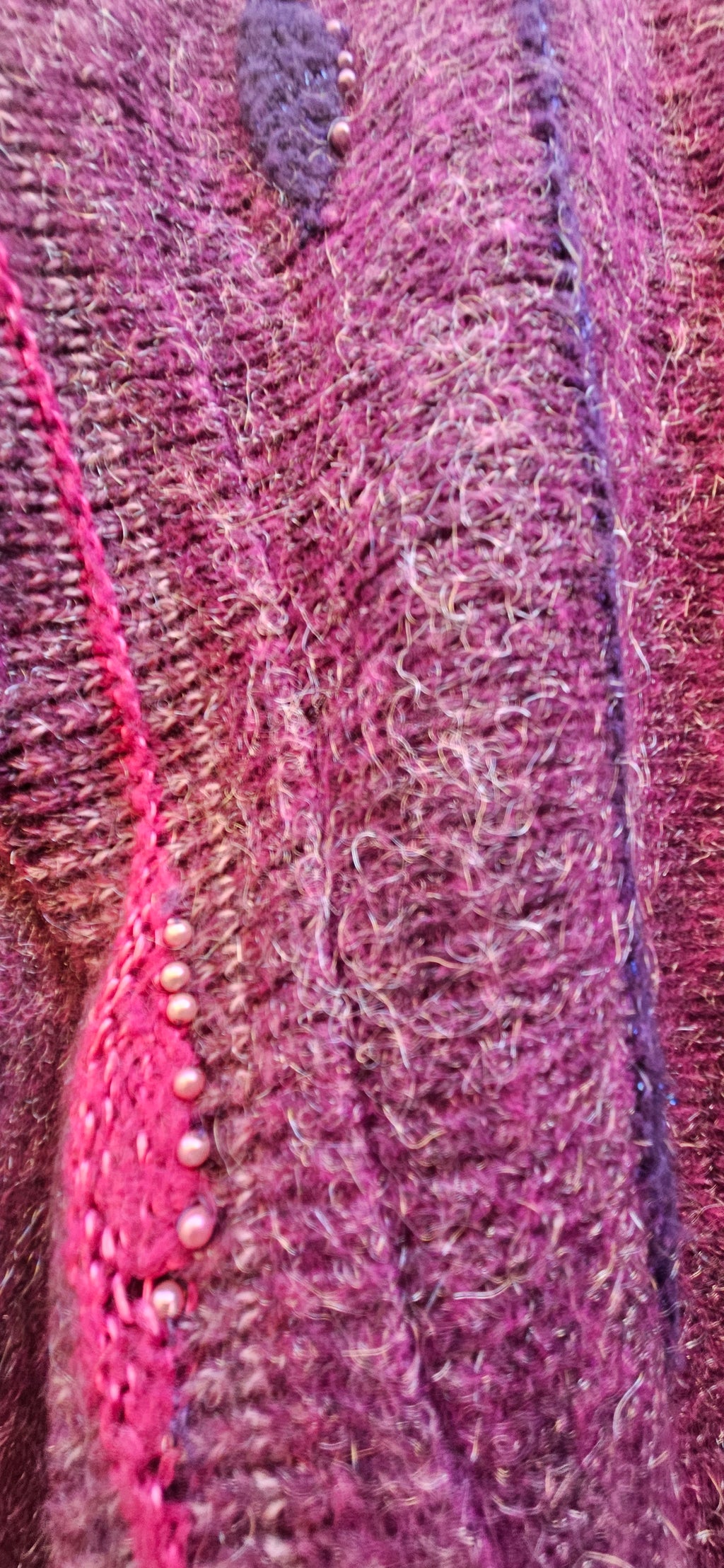 Purple Beaded Cardigan