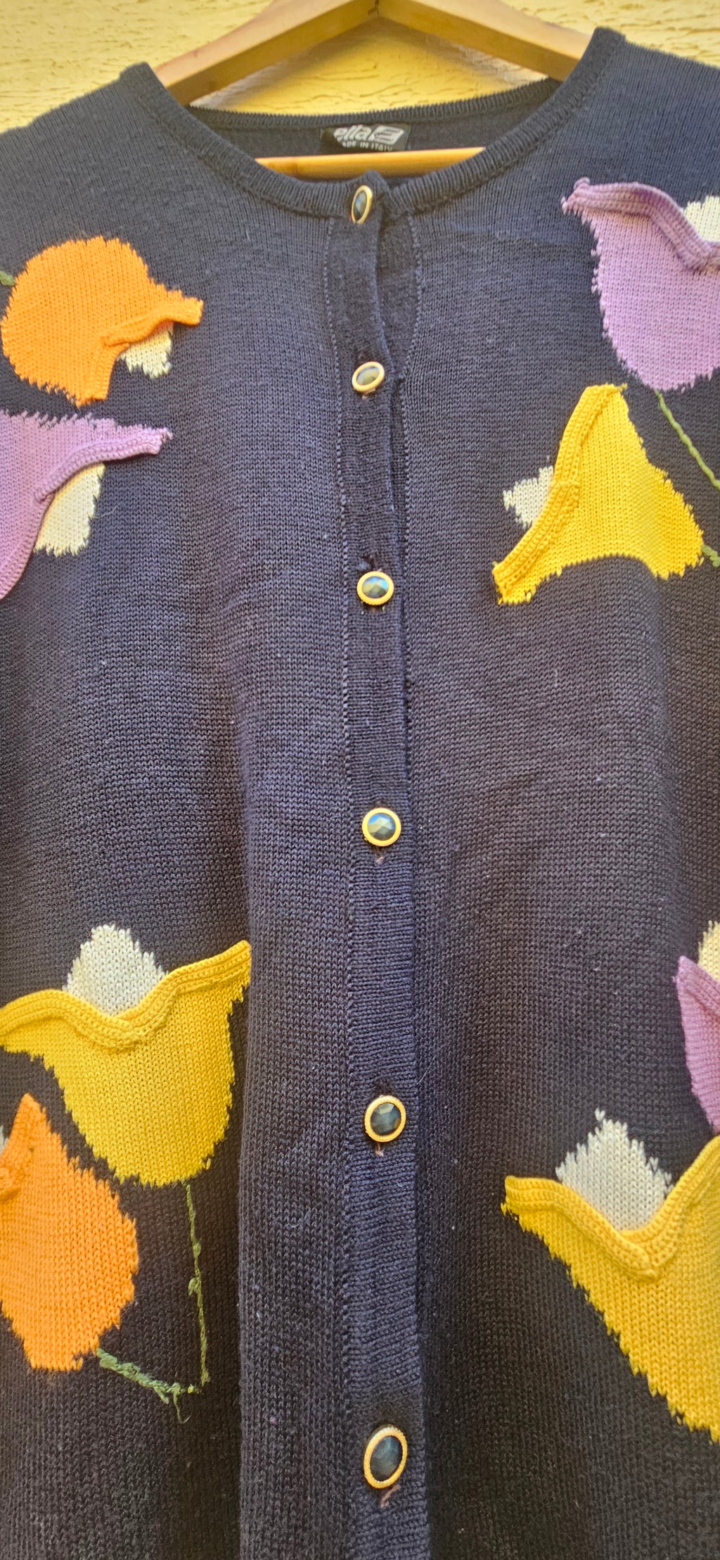 Navy Blue Tulip Cardigan