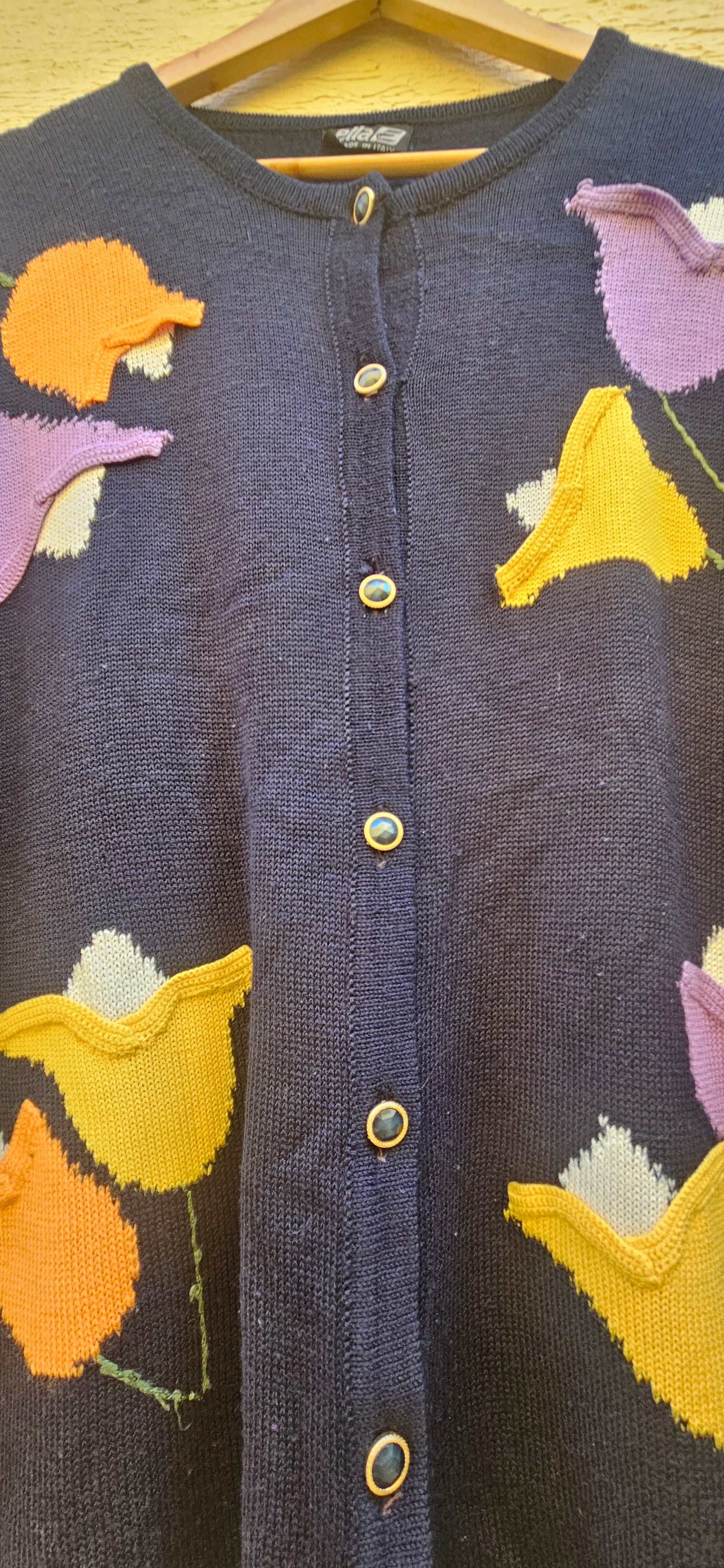 Navy Blue Tulip Cardigan