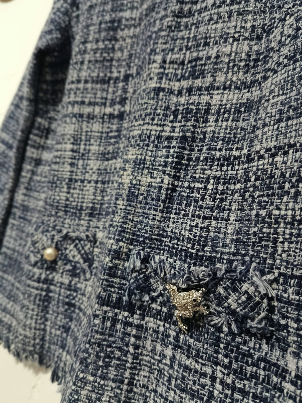Luisa Spagnoli Blue Checked Blouse