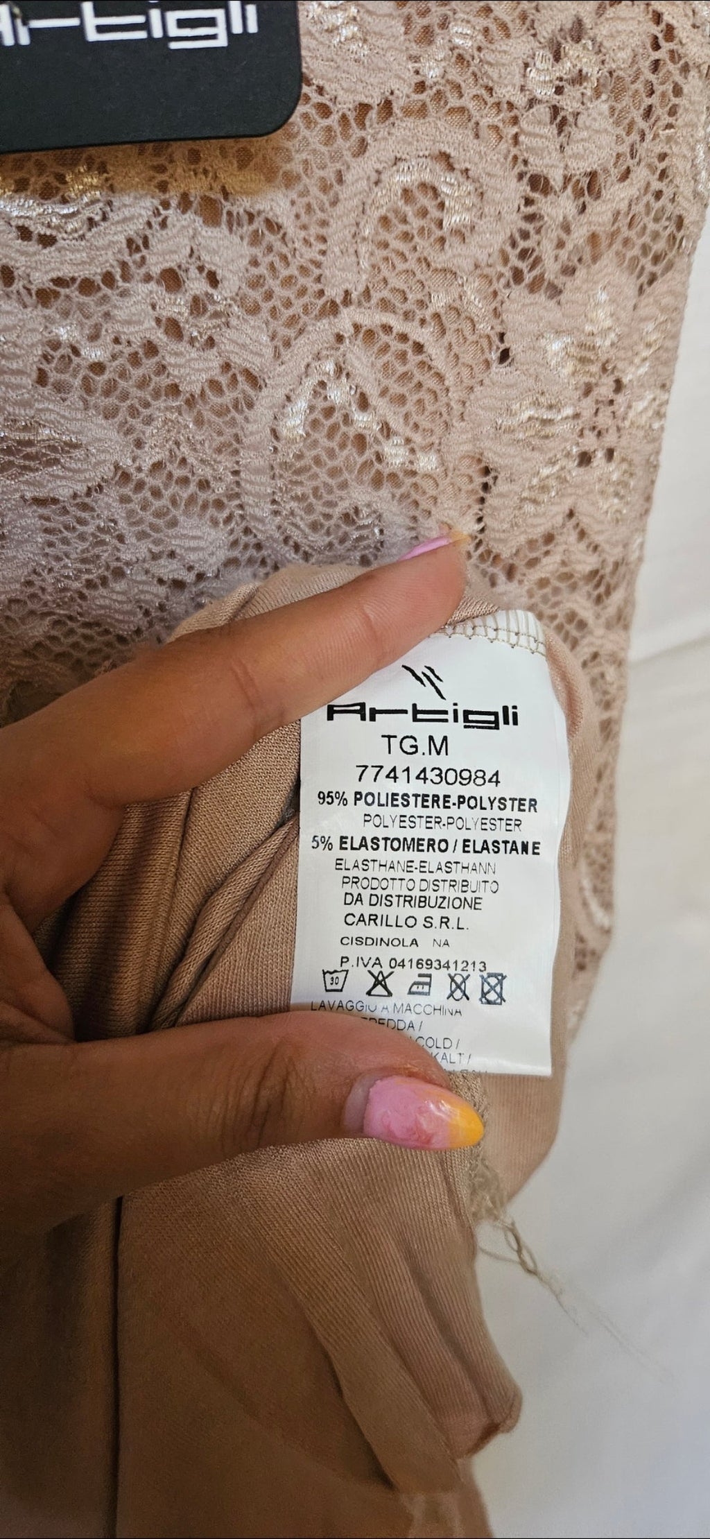 Artigli Lace Dress – Blush / Size M - G's Closet