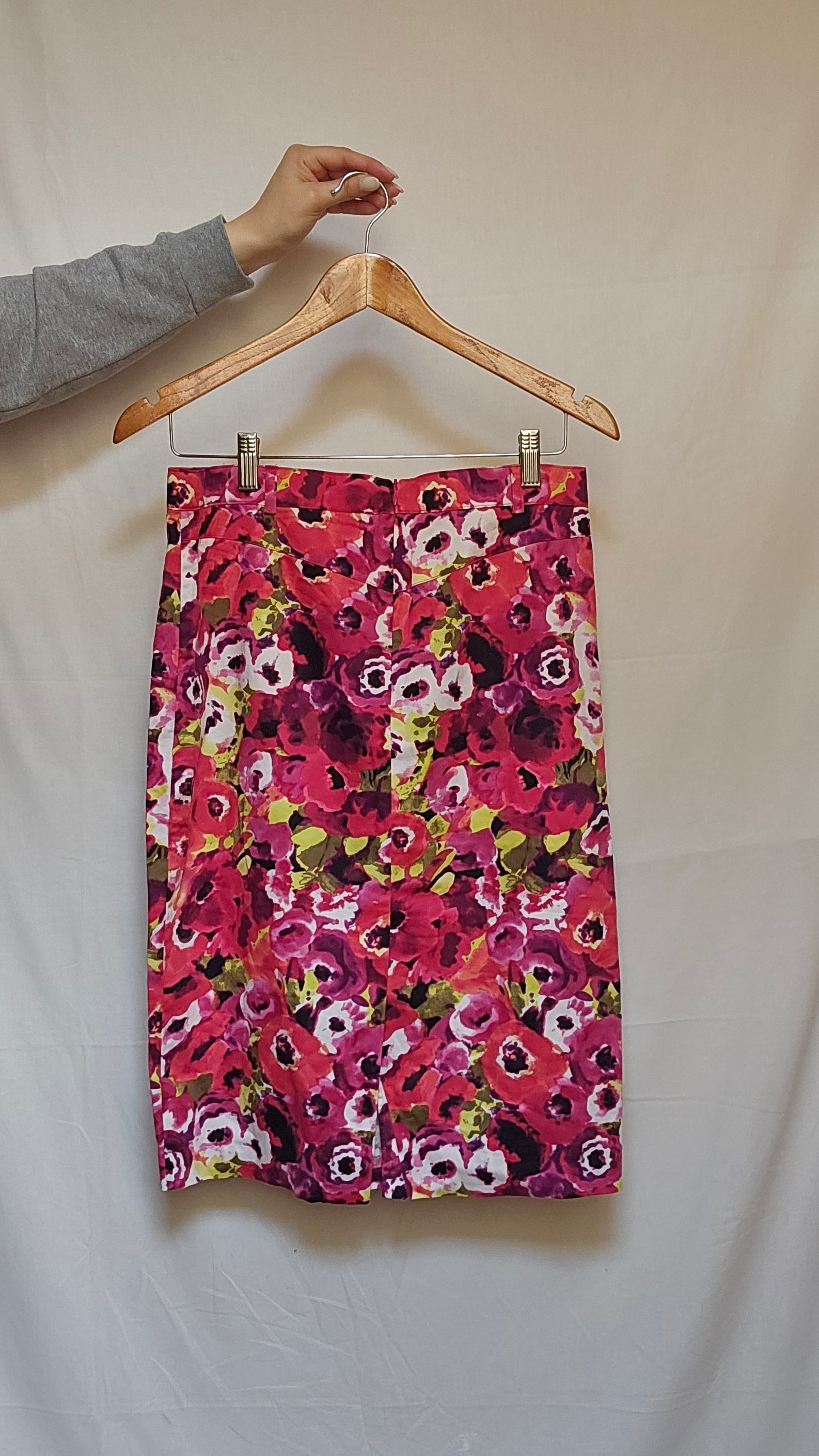Marella Floral Cotton Pencil Skirt