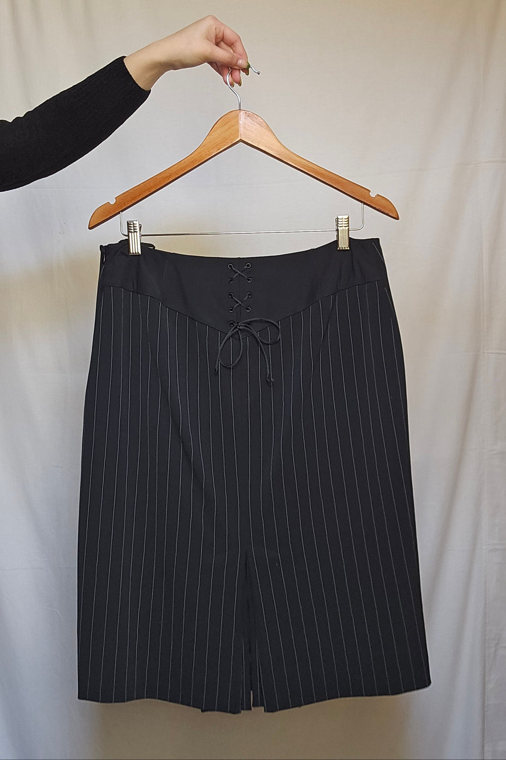 Luisa Spagnoli Pinstripe Blazer & Skirt Set