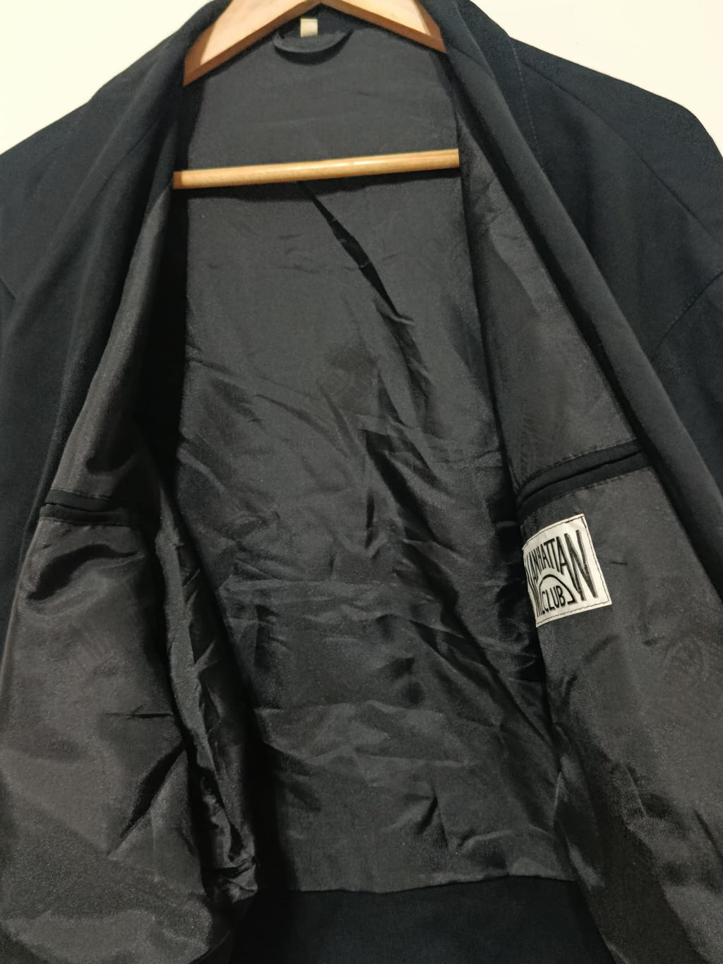 Vintage Manhattan Club Double Breasted Blazer Black
