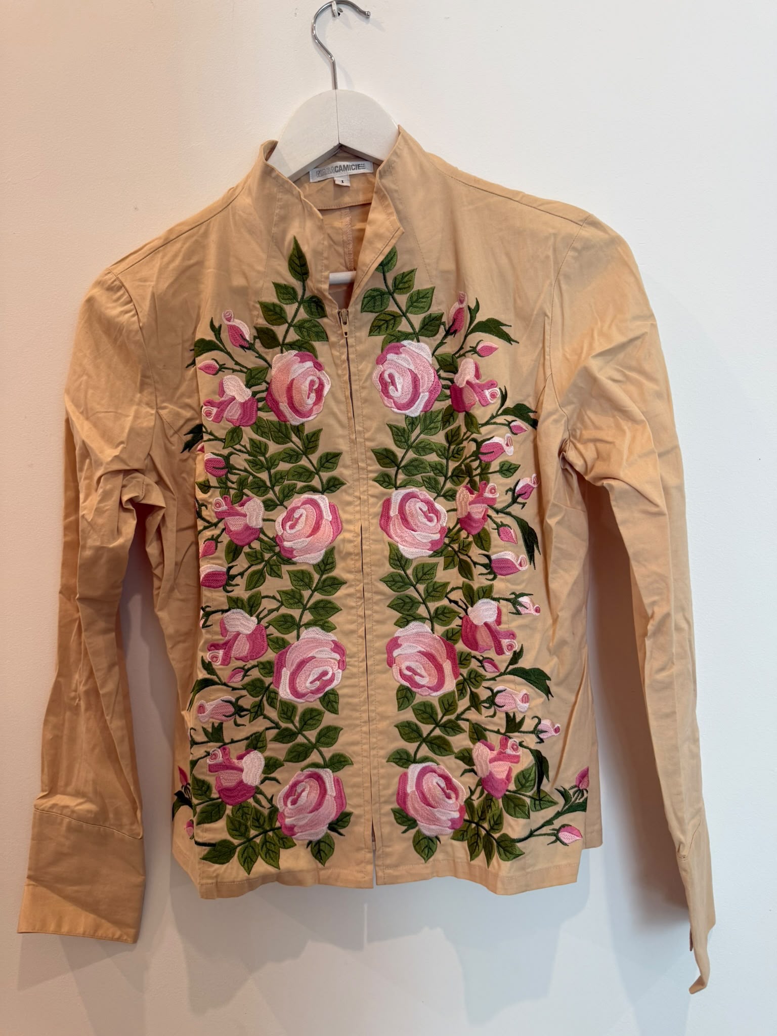 Nara Camicie Rose Embroidered Shirt — Poppy's Closet