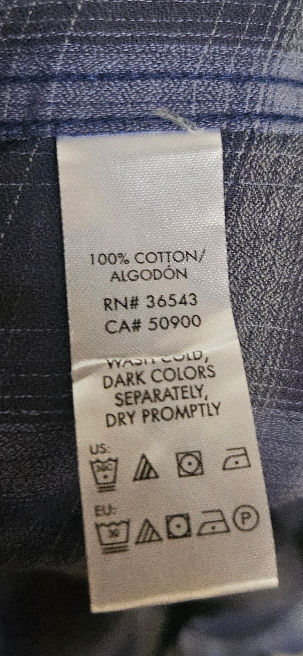 Calvin Klein Blue Plaid Shirt