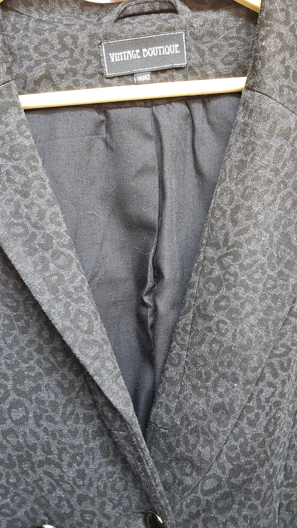 Charcoal Double-Breasted Blazer
