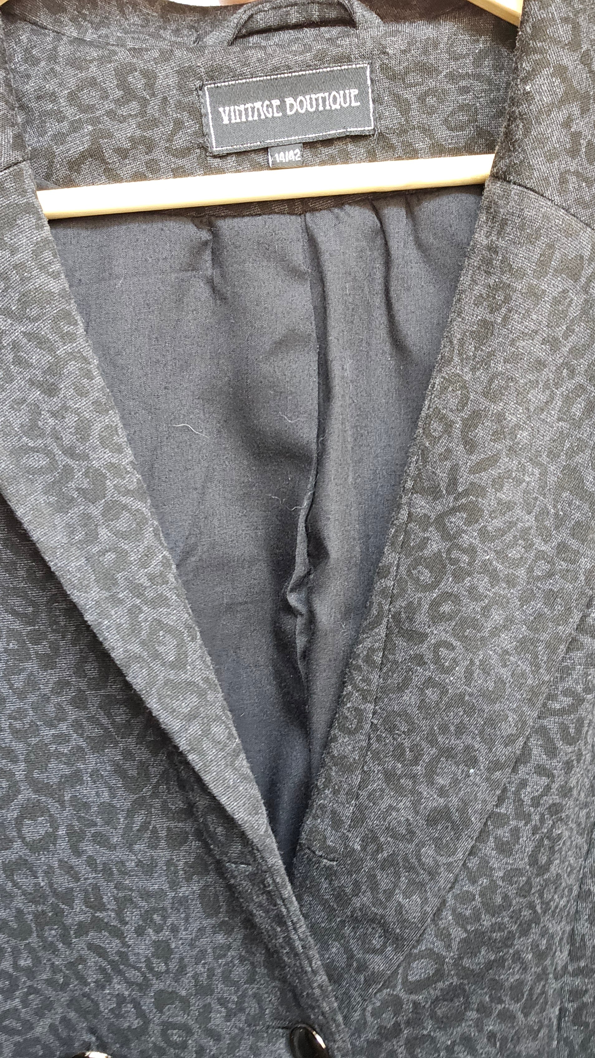 Charcoal Double-Breasted Blazer