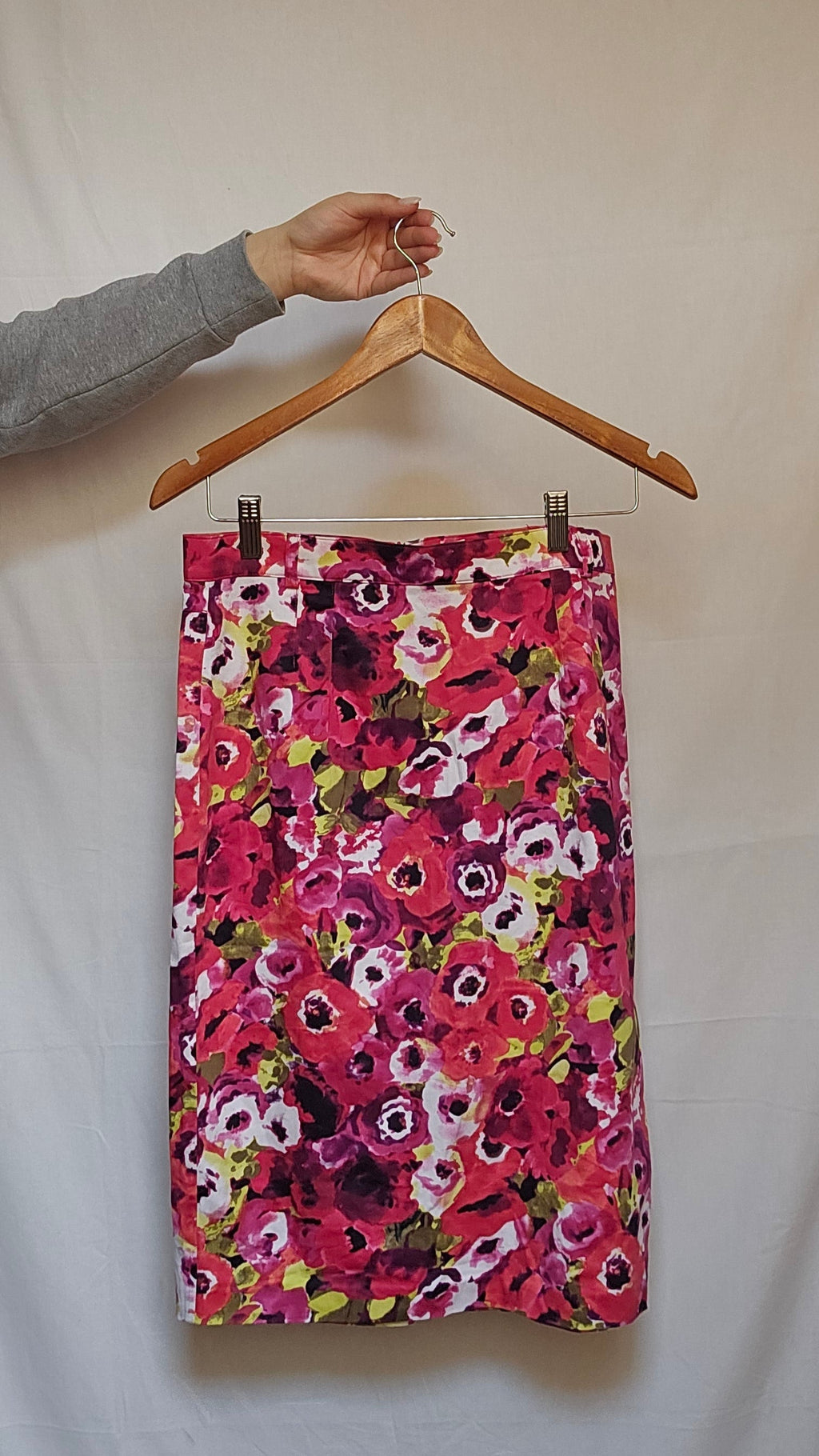 Marella Floral Cotton Pencil Skirt