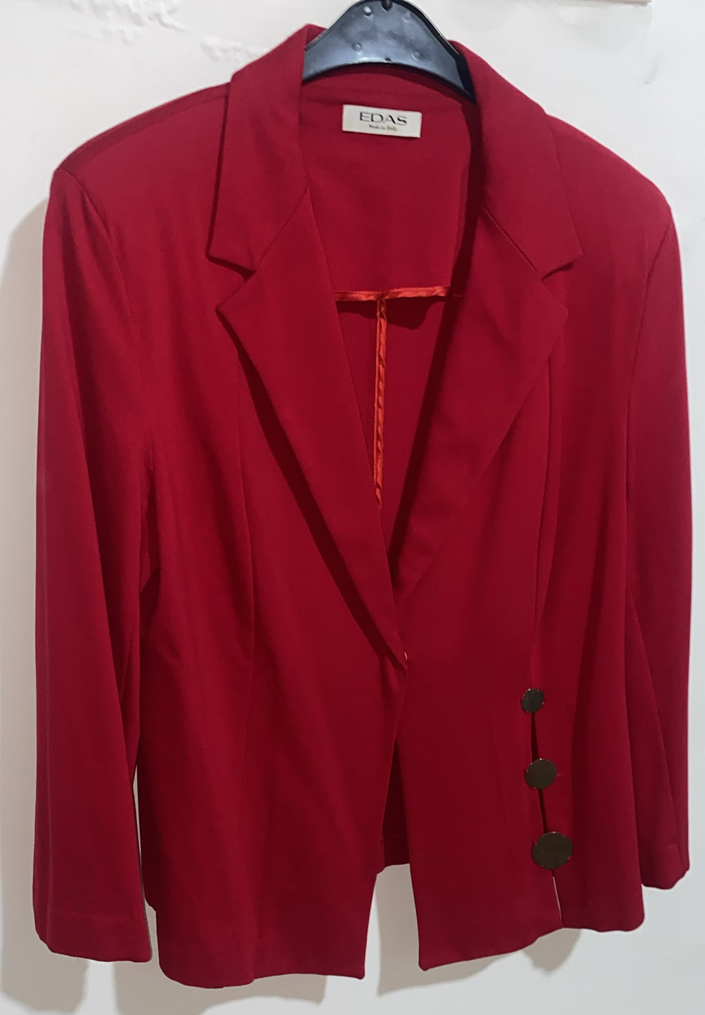 EDAS Italian Red Blazer - Ella's Closet