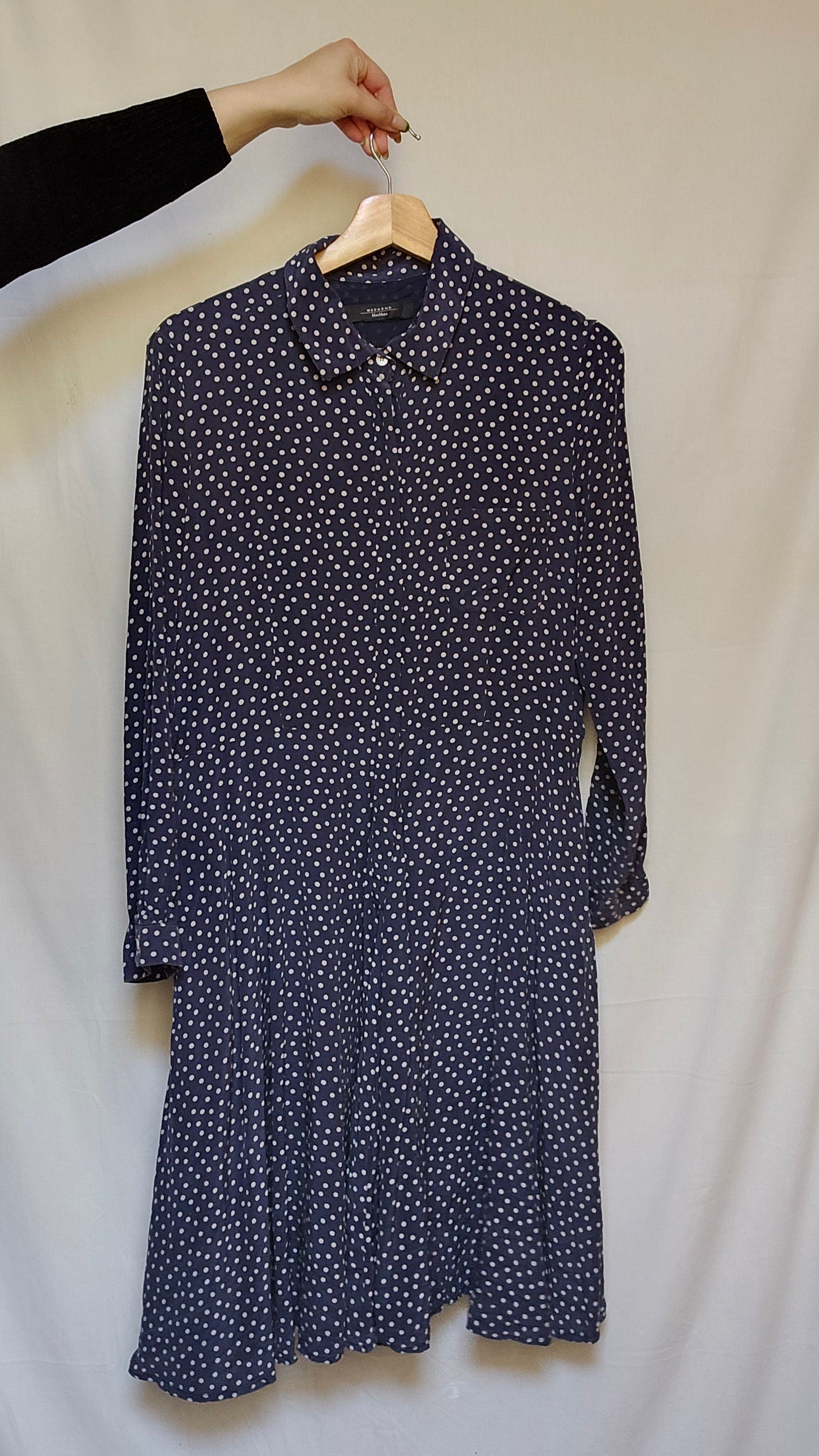 Weekend Max Mara Blue Spotted Dress