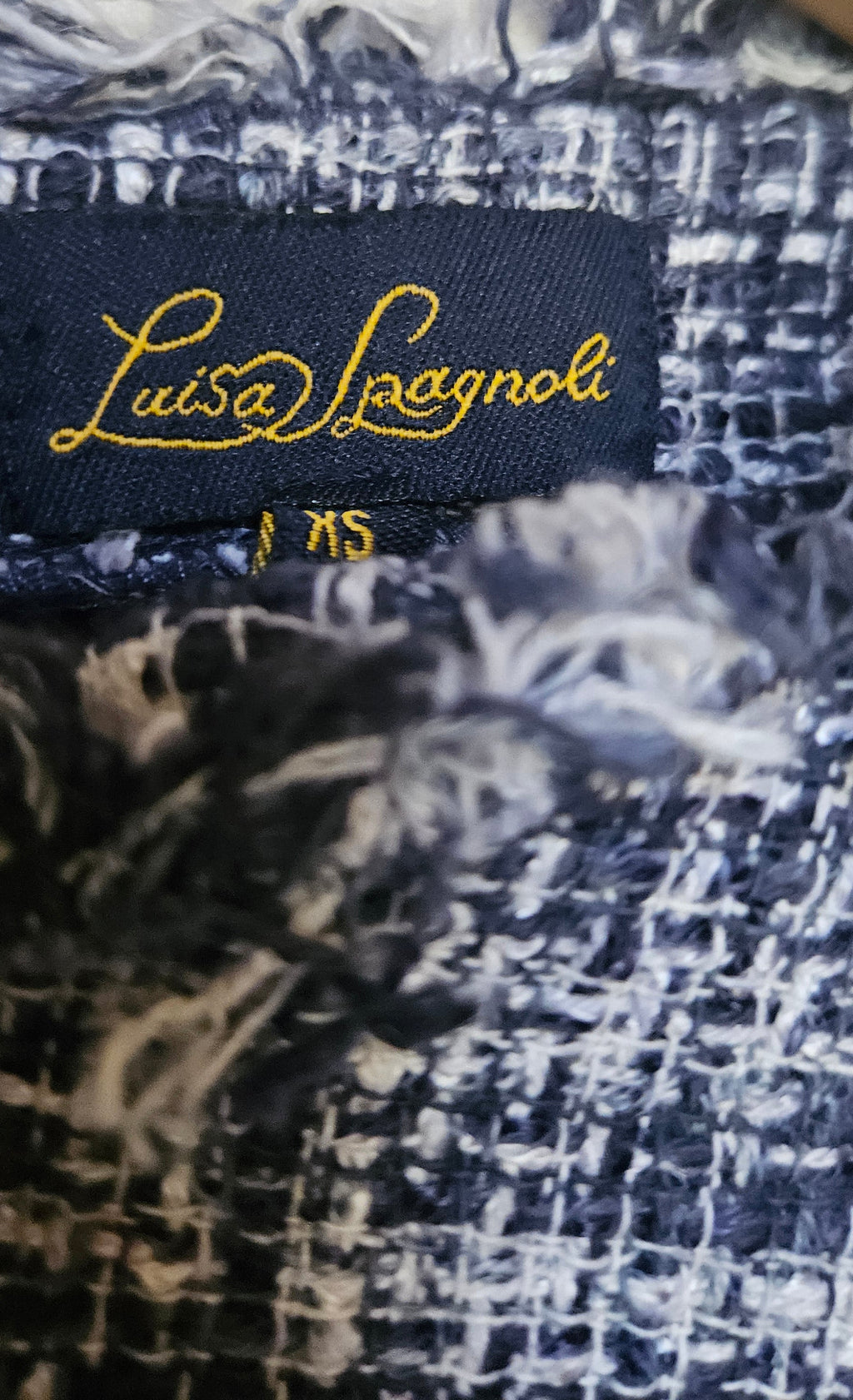 Luisa Spagnoli Blue Checked Blouse