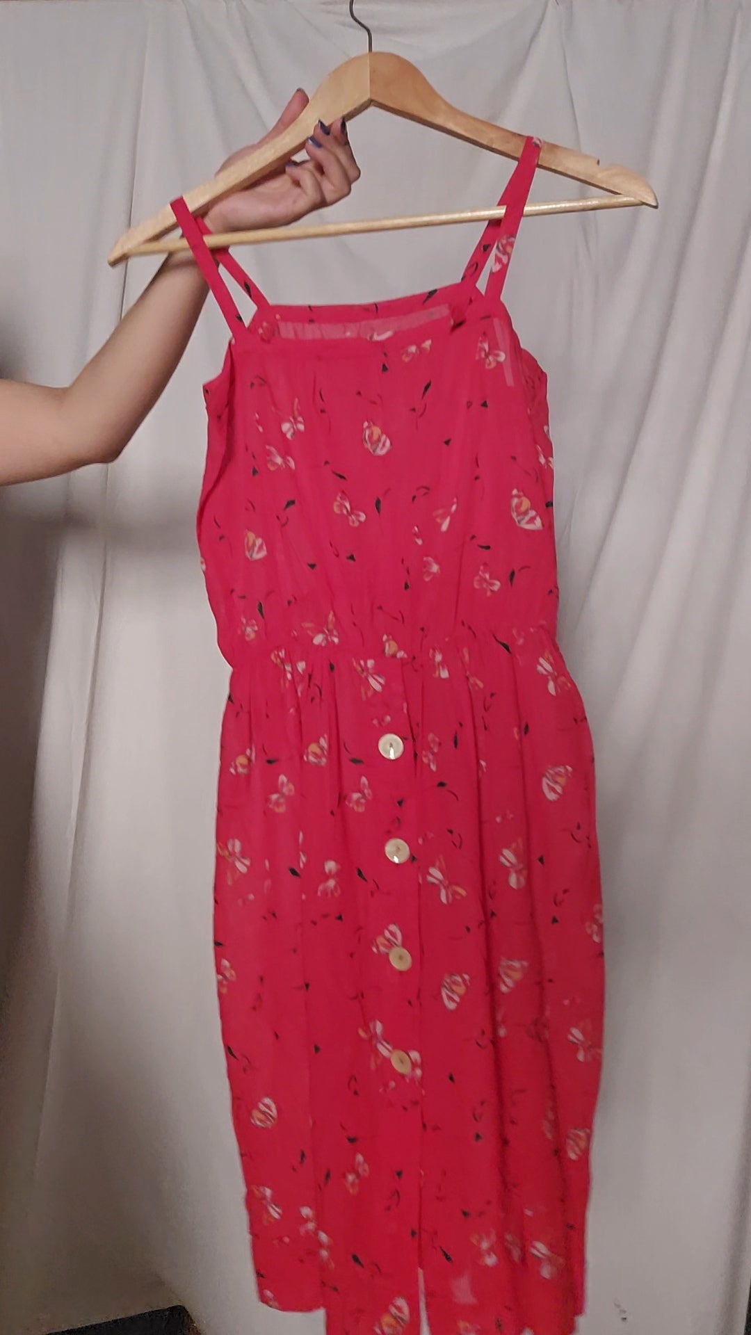 Red Butterflies Dress