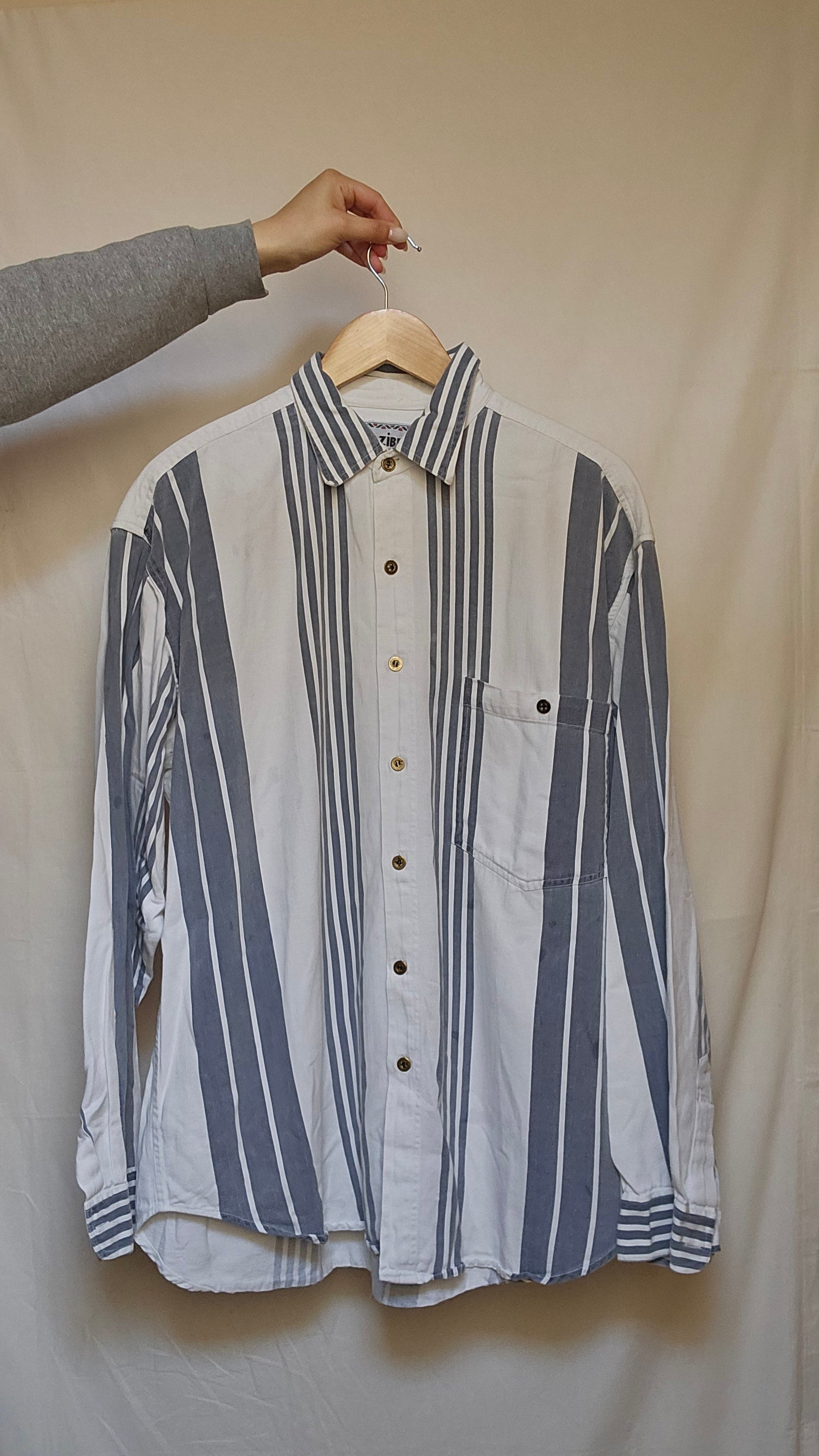 Vintage Stripe Button-Down Shirt