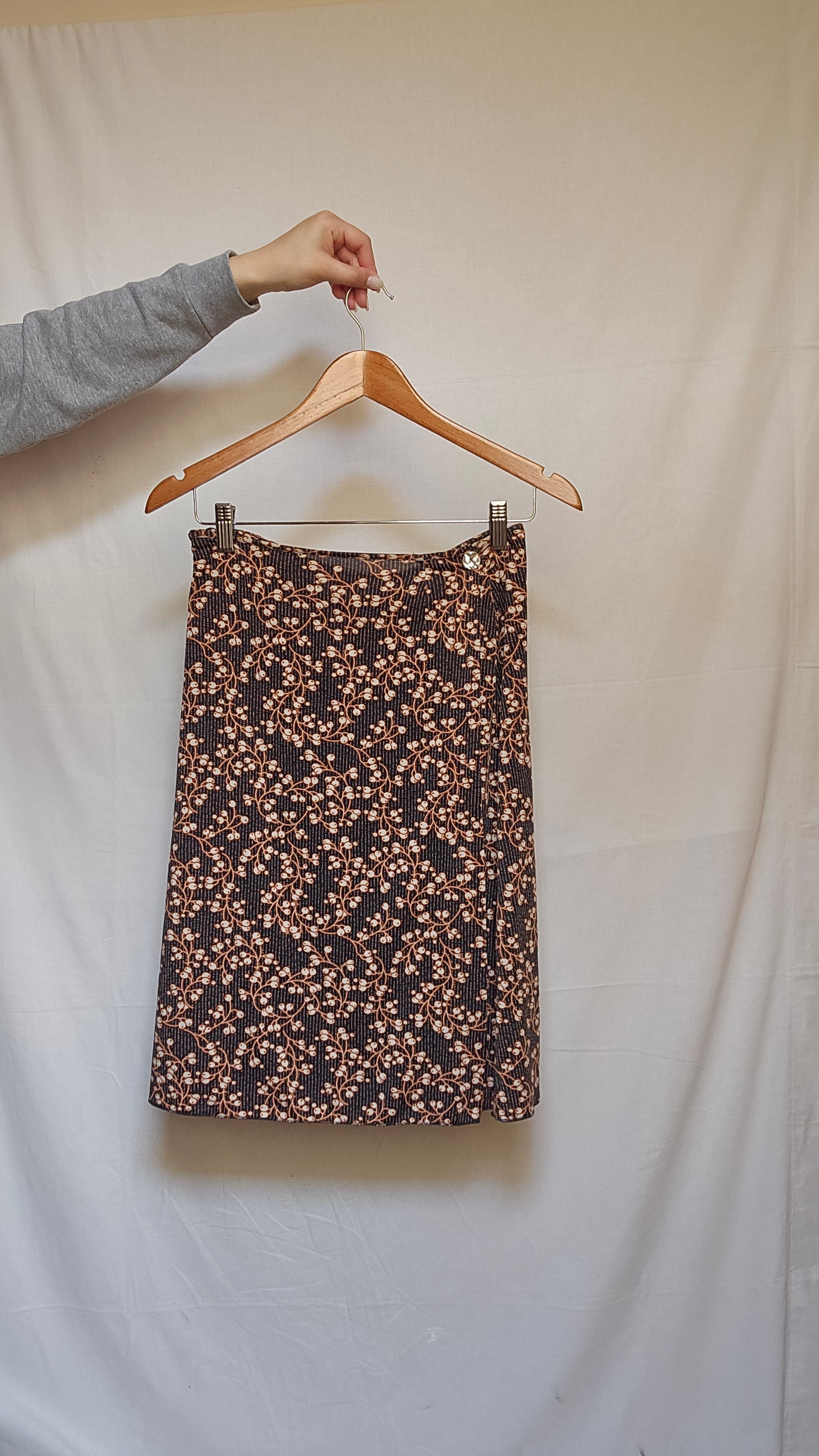 MAX&Co. Active Floral Vine Midi Skirt