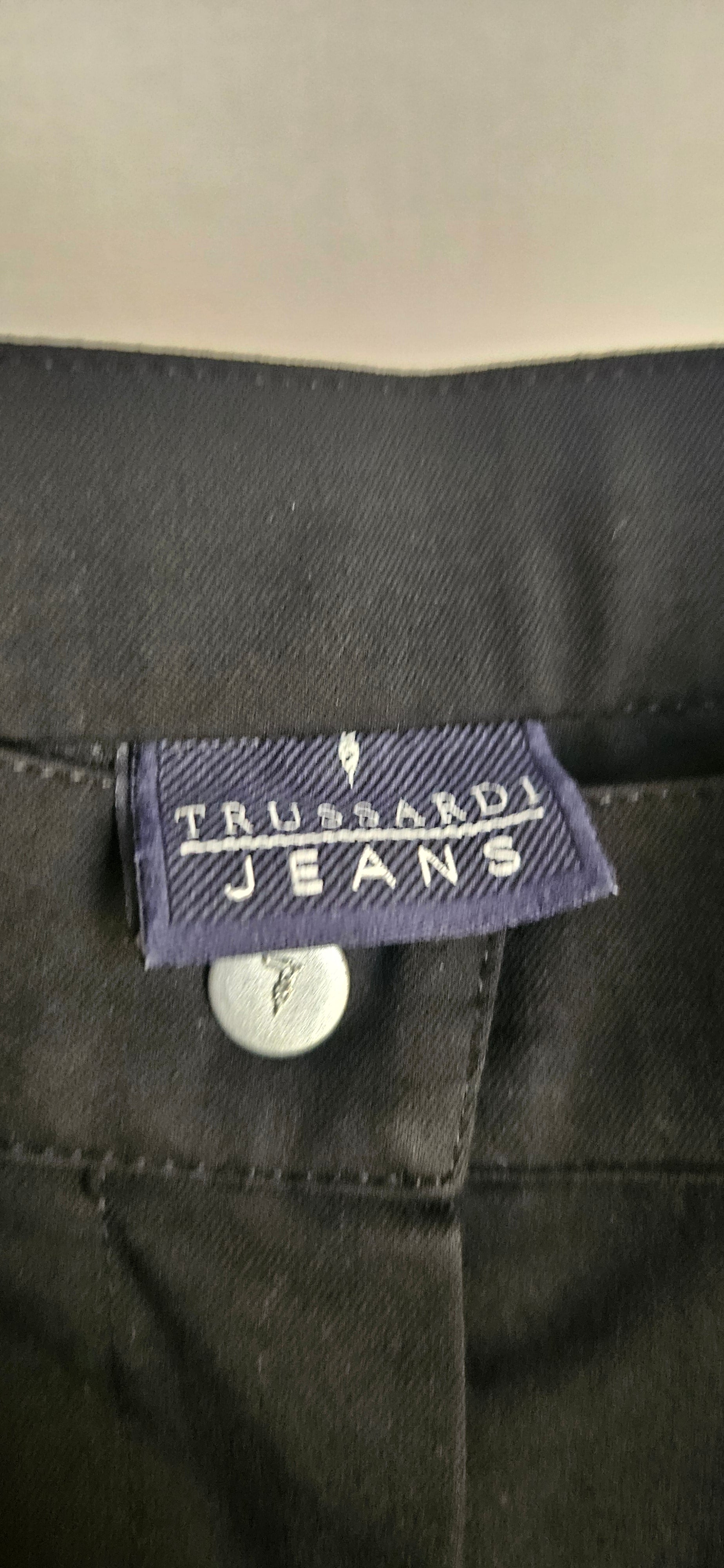 Trussardi Jeans Black Straight-Leg Trousers