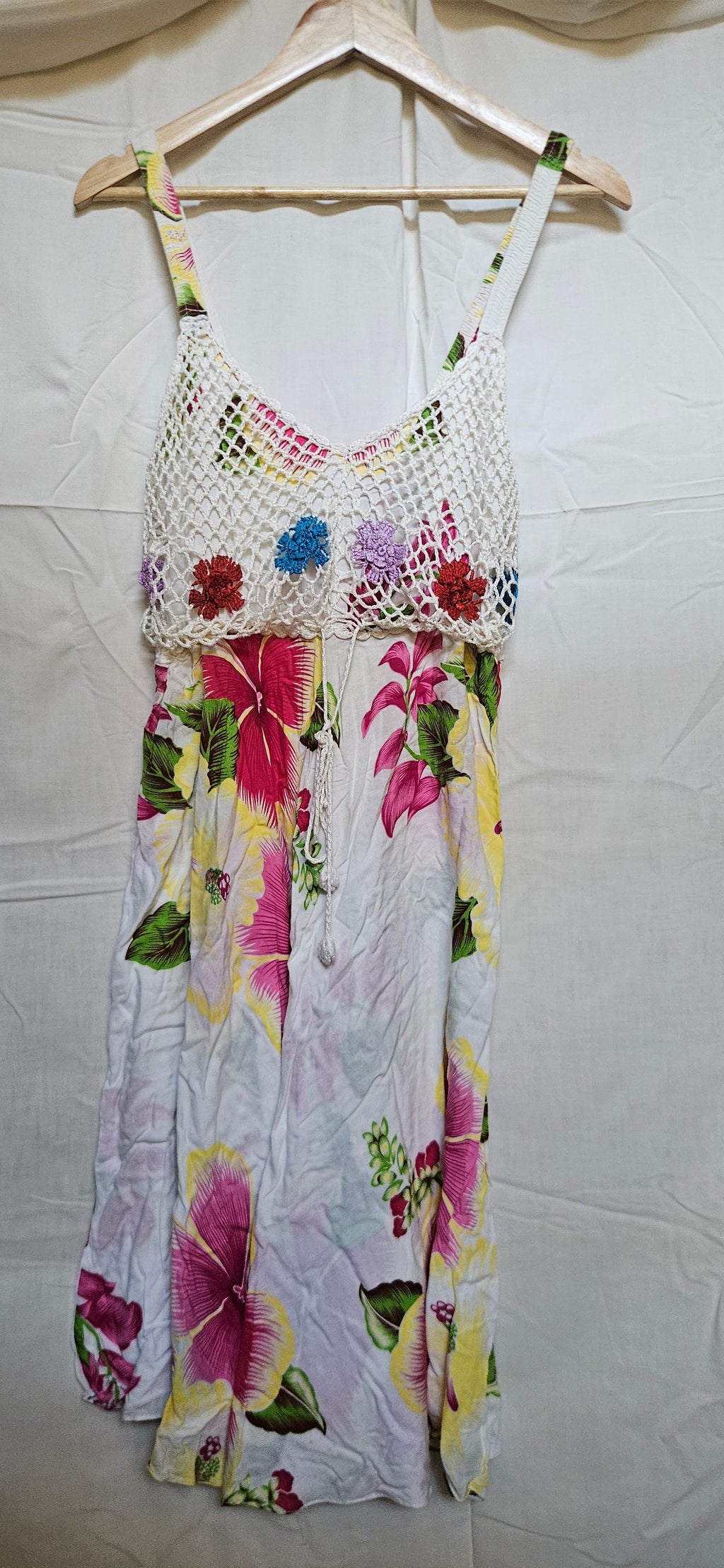 Crochet Floral Dress