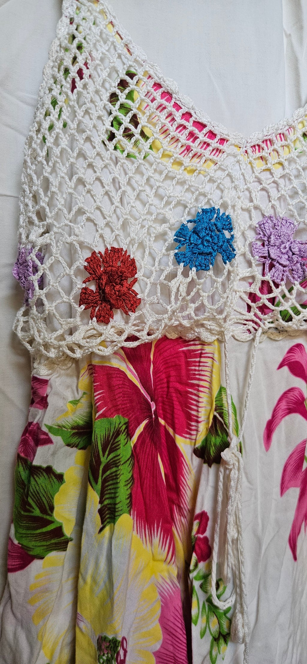 Crochet Floral Dress