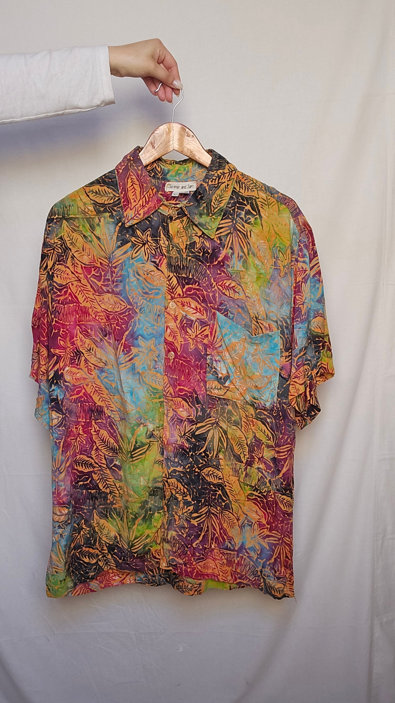 Multicolour Tropical Batik Print Shirt – Summer and Sam