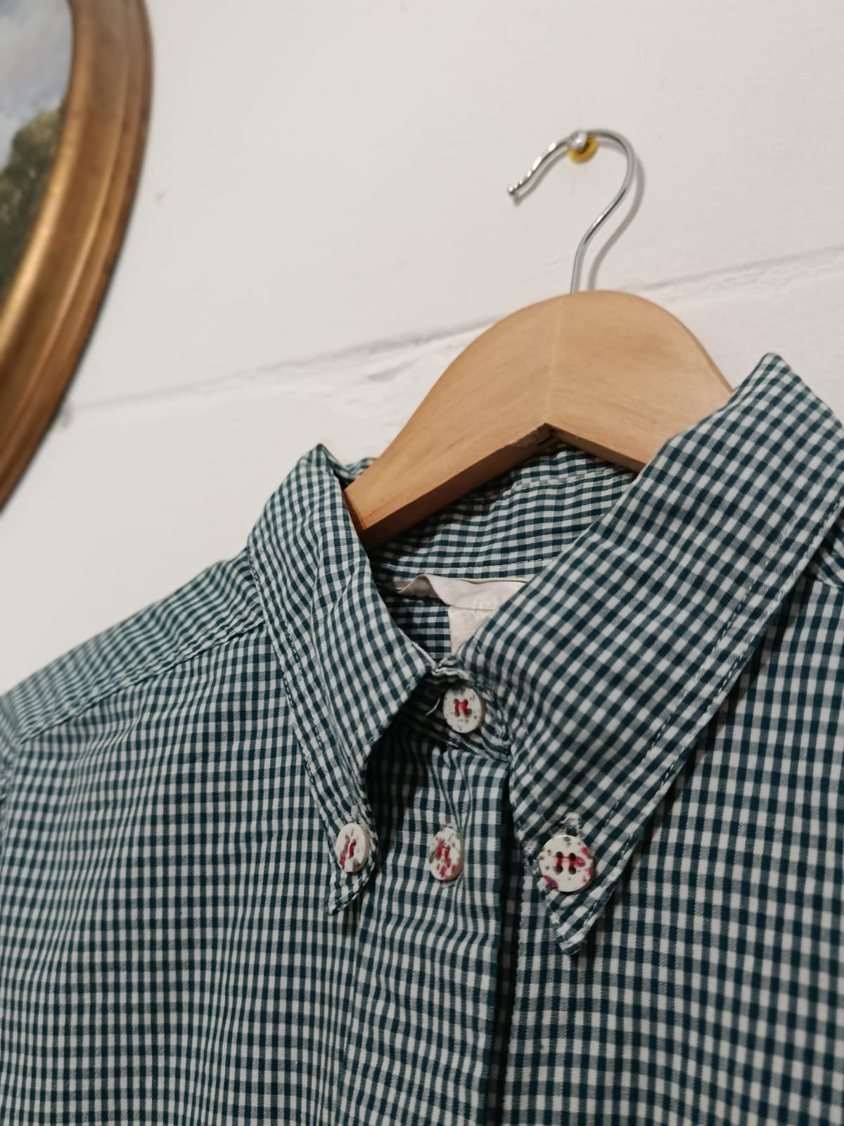 Cotton Green Checked Shirt