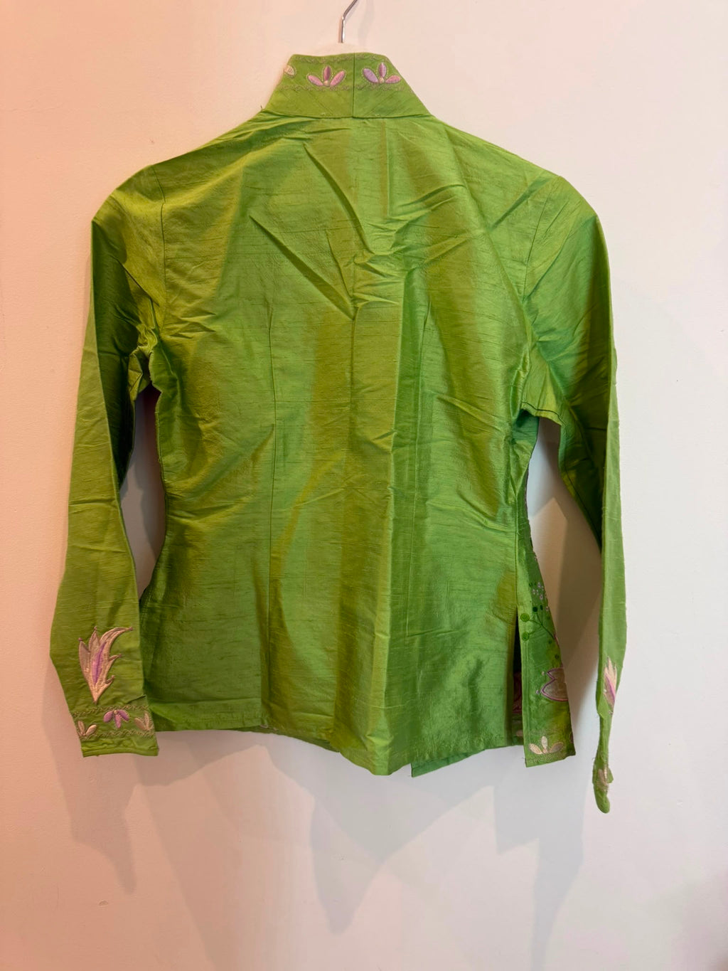 Nara Camicie Embroidered Silk Shirt — Poppy's Closet