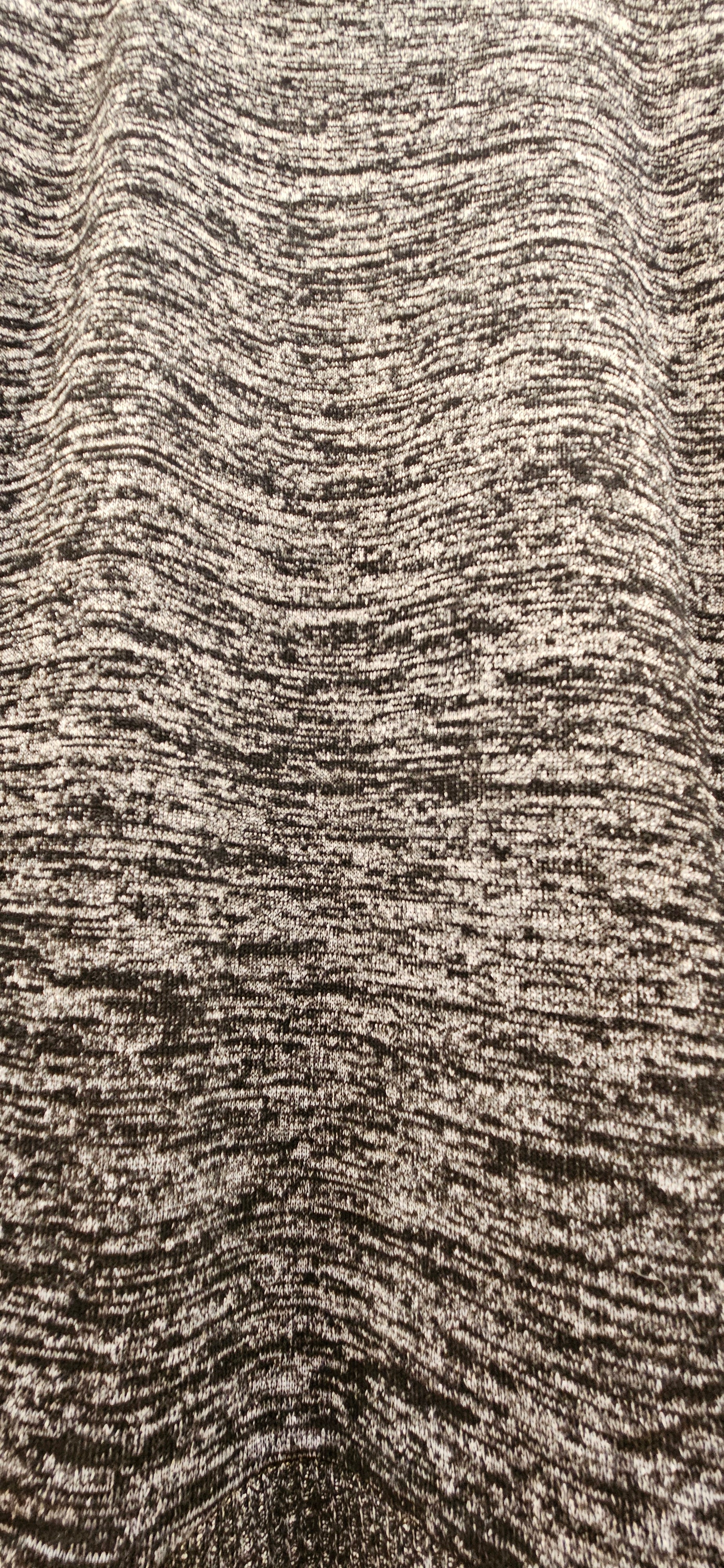 B/W Marled Crew Neck Sweater