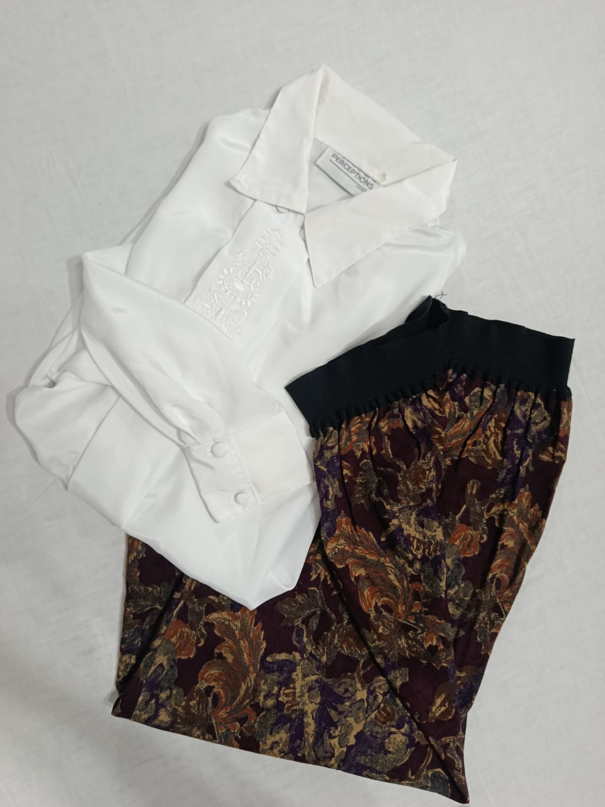 White Lace Collar Shirt