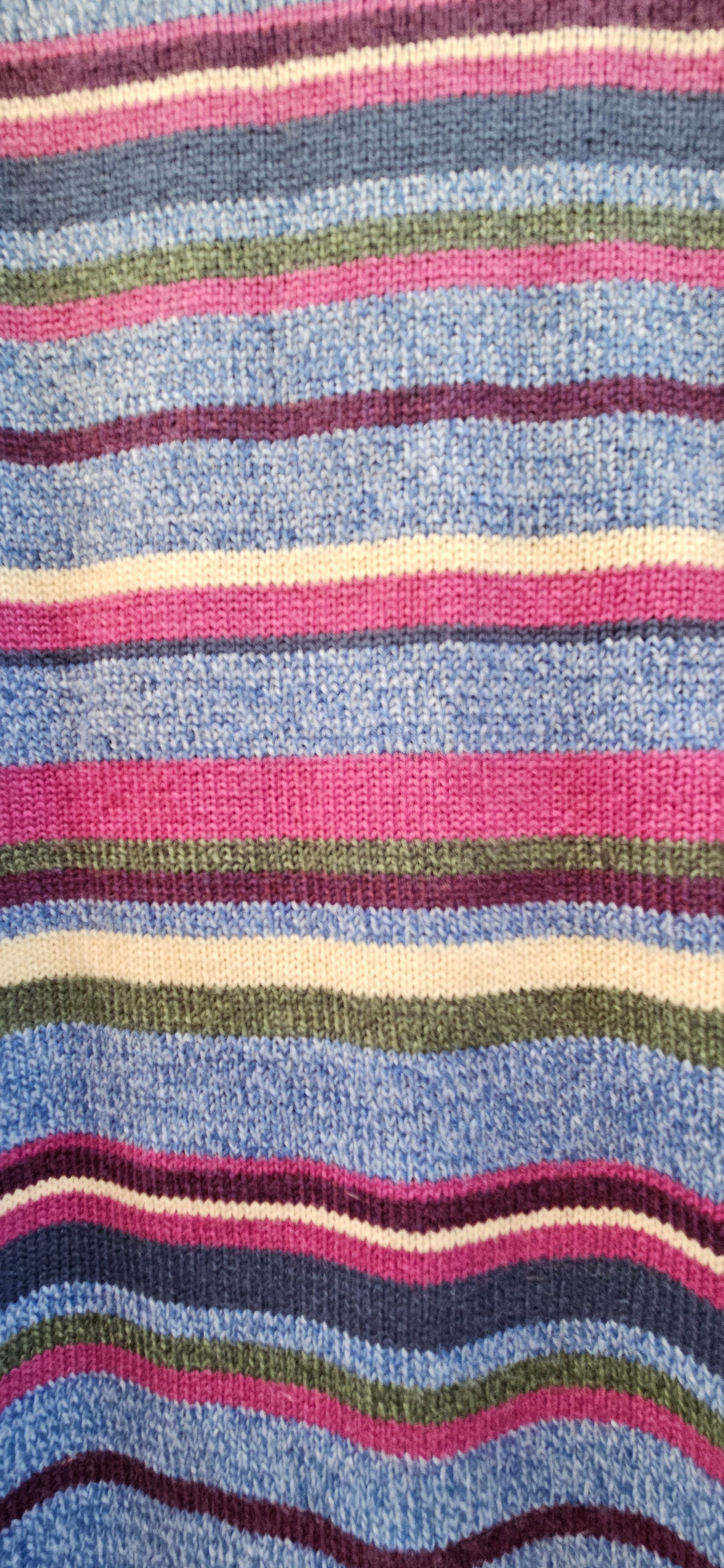 Vintage Colourful Striped Knit Sweater