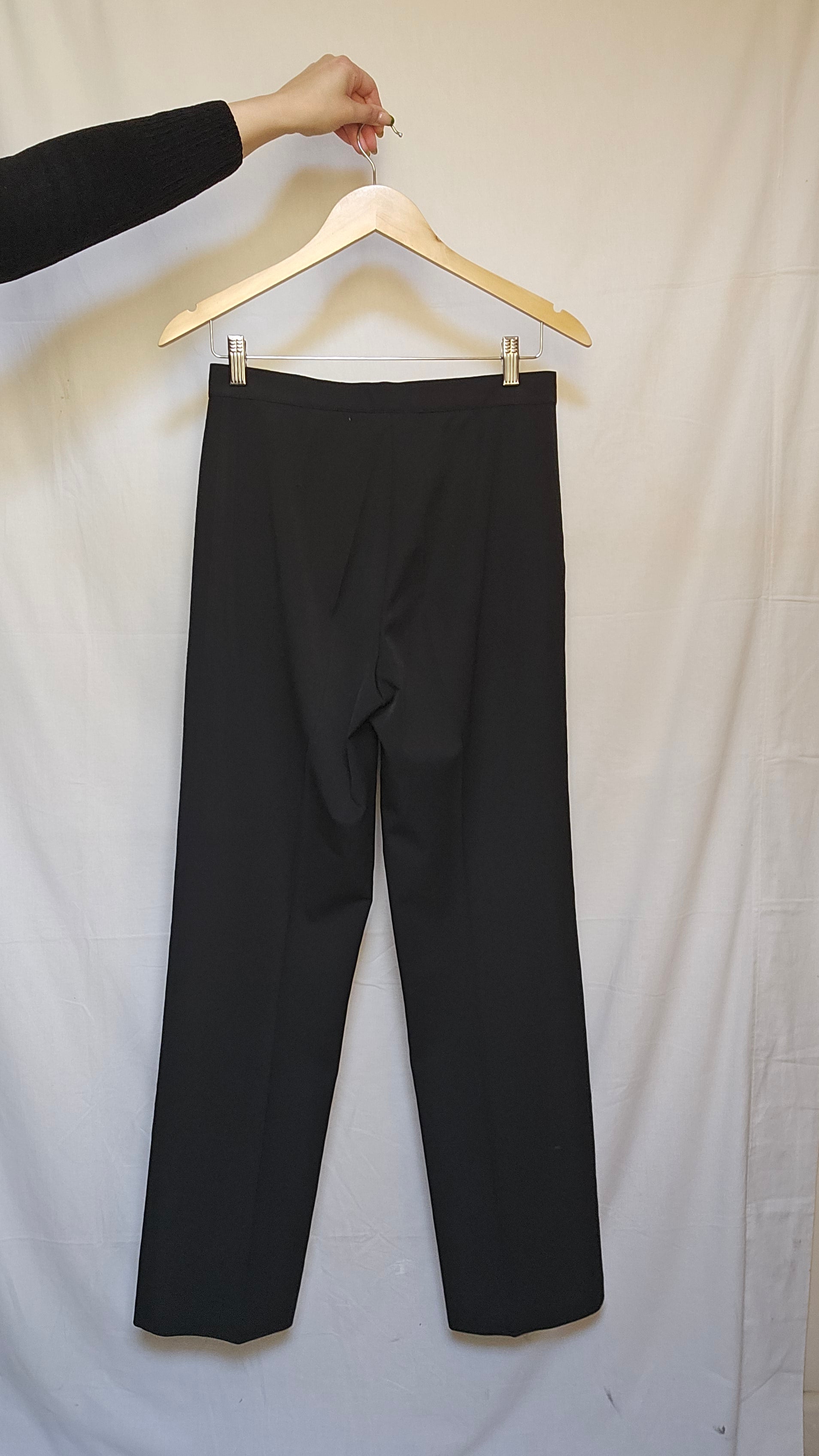 Trussardi Jeans Black Straight-Leg Trousers